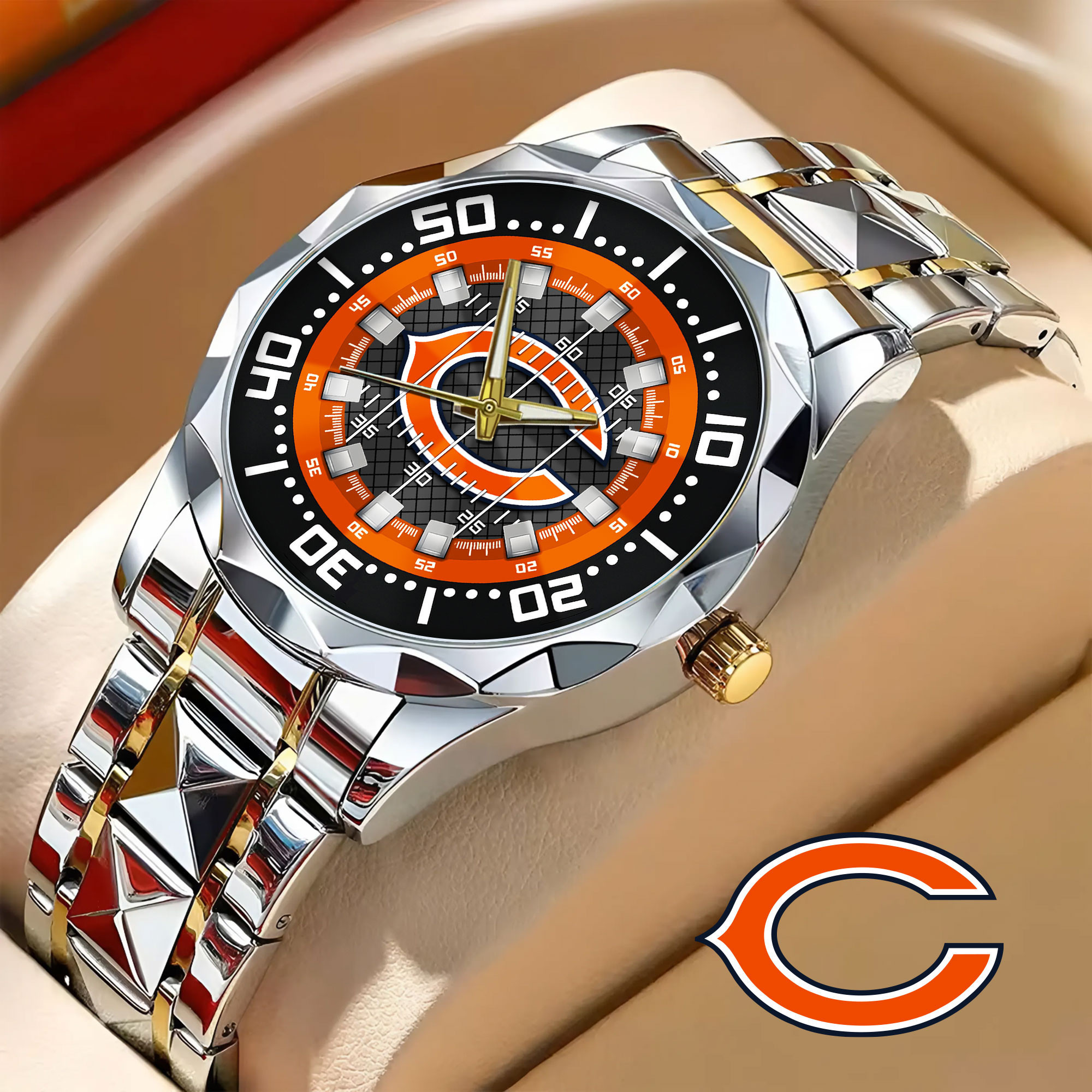 Chicago Bears | NFL Camaro Elegant Fashion Design Men Watch TD
