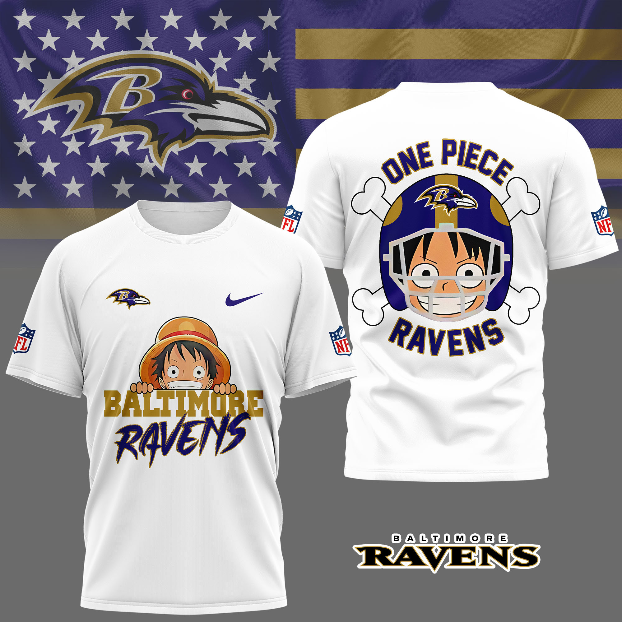 Baltimore Ravens | Premium NFL One Piece Fan 3D Shirt NY