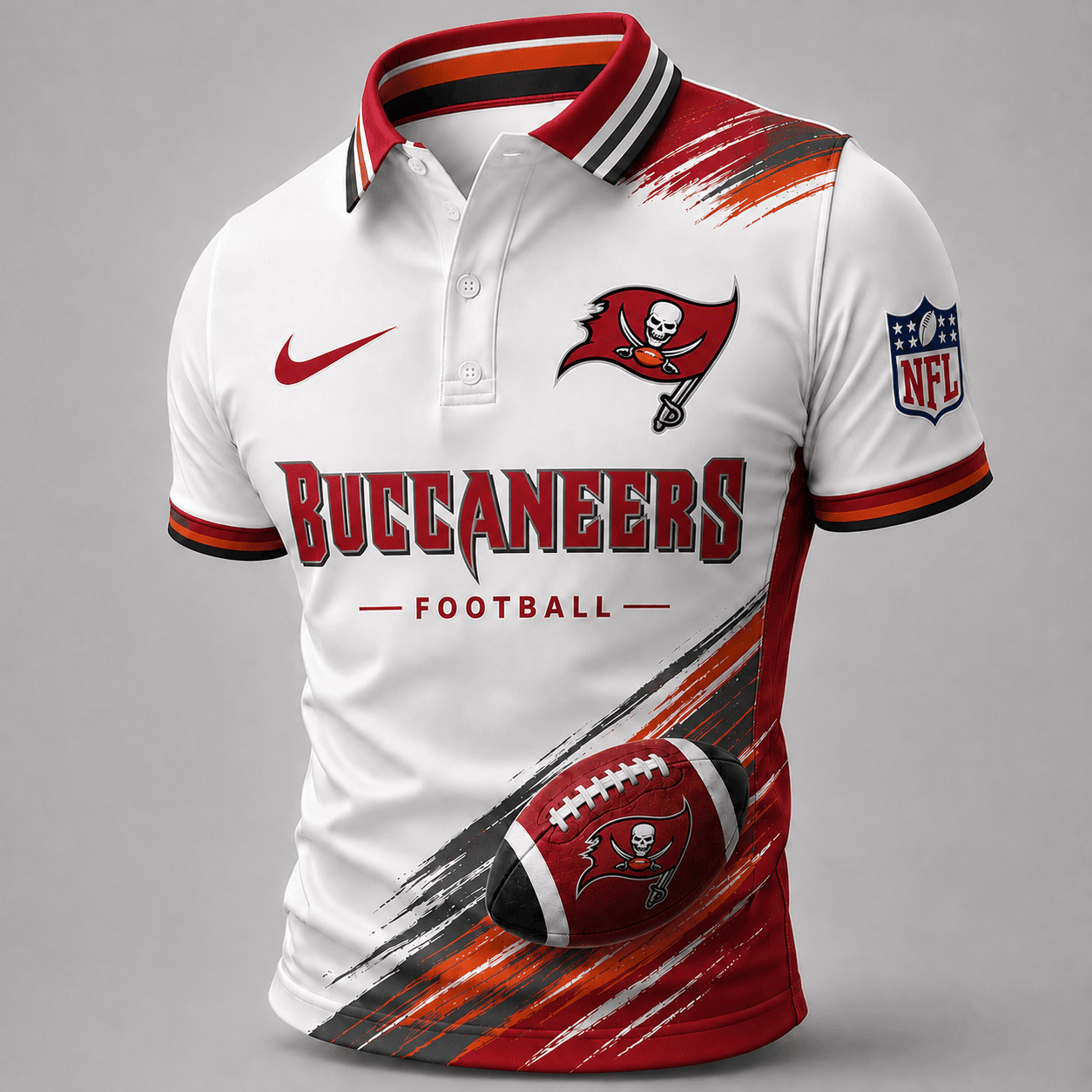Tampa Bay Buccaneers | Premium NFL Dynamic Gridiron Style Polo TD