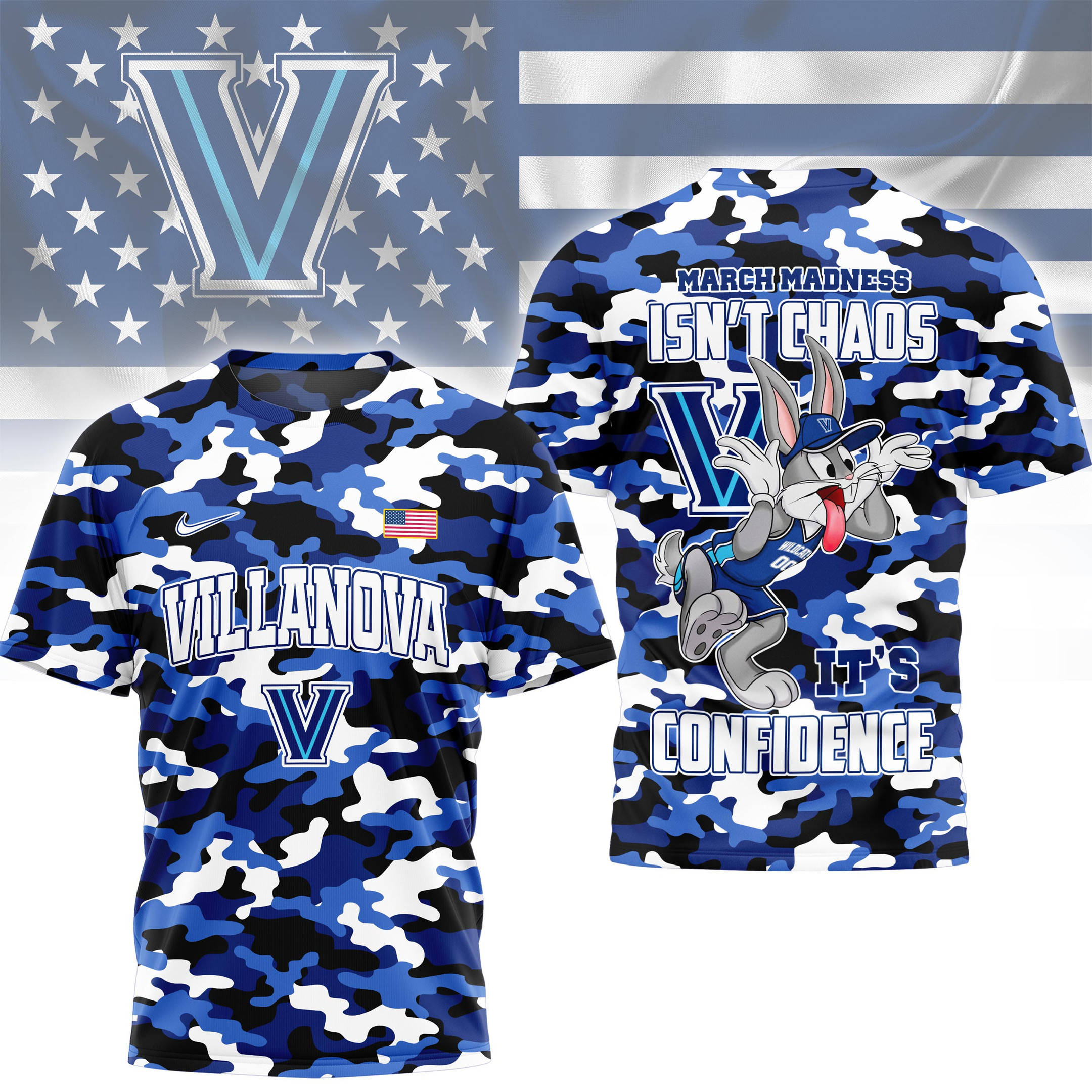 Villanova Wildcats | Premium NCAA Call It Confidence Shirt PBQT6HN