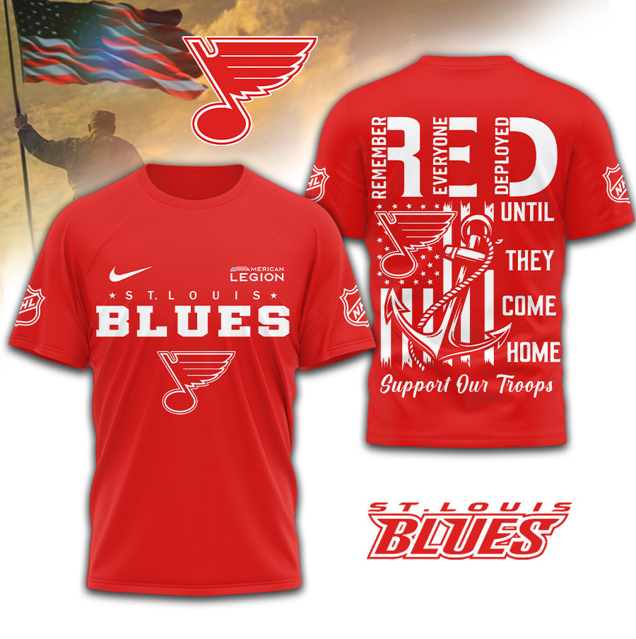 St. Louis Blues | Premium NHL Red Friday Shirt TD