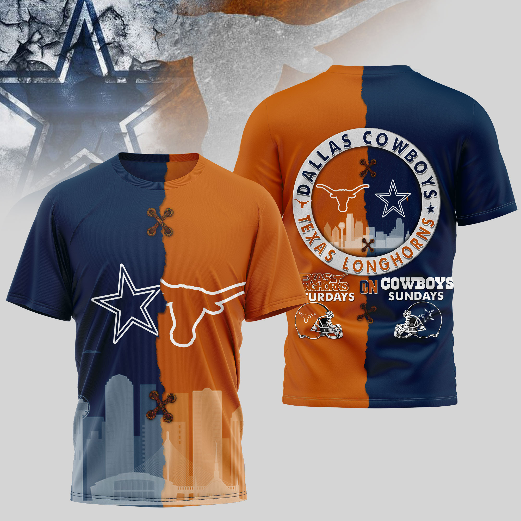 Dallas Cowboys | Premium NFL x NCAA 3D T-shirt TD