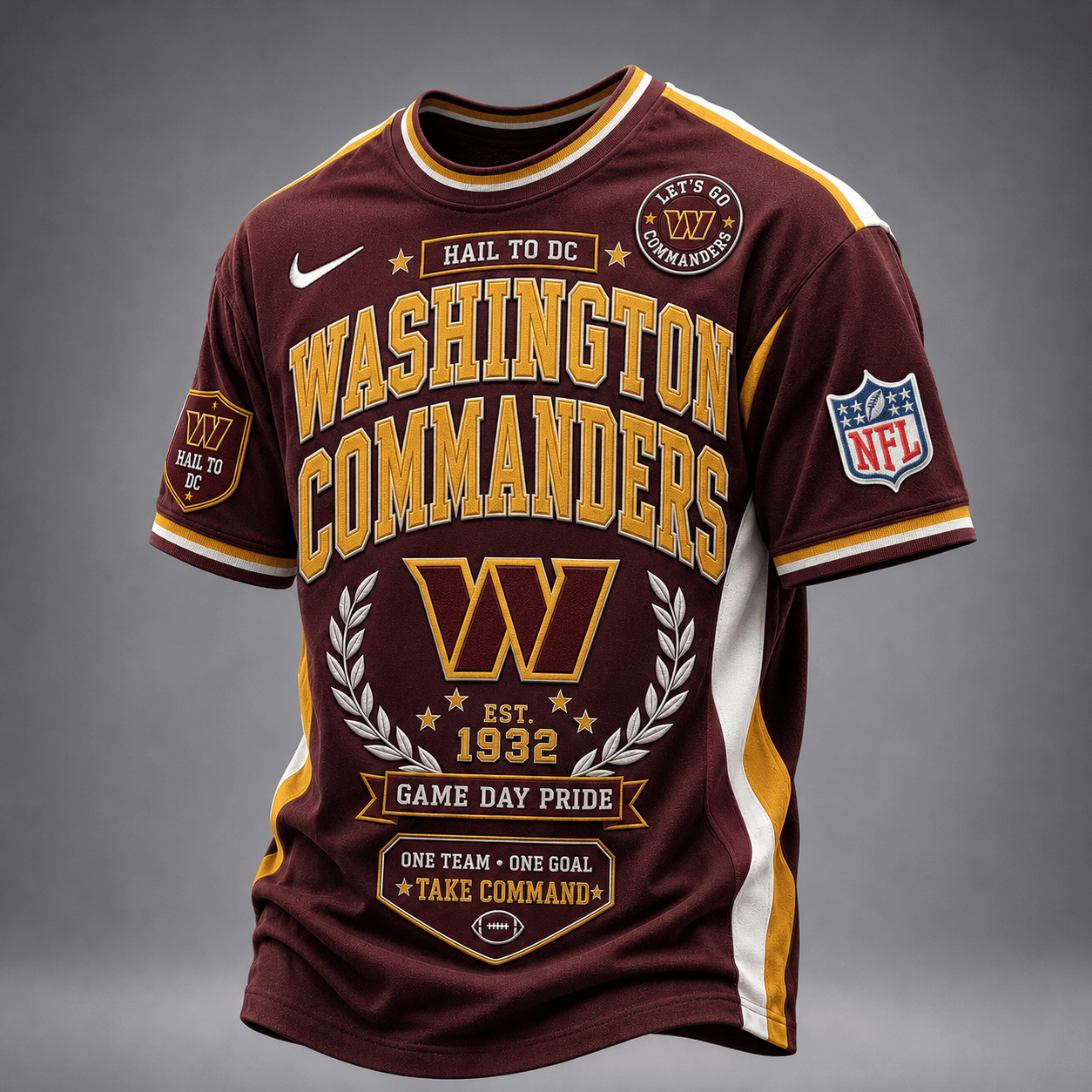Washington Commanders | Premium NFL Classic Game Day Football Fan T-Shirt TD