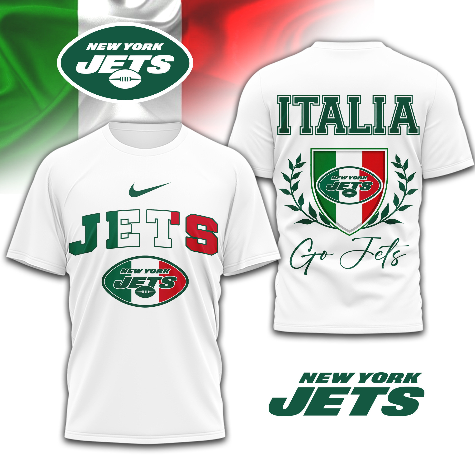 New York Jets | PREMIUM NFL ITALIA 3D SHIRT TD090126