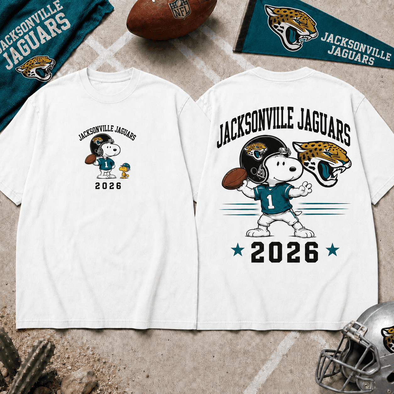 Jacksonville Jaguars | Premium Snoopy NFL Football 2026 3D Shirt For Football Fans NNK