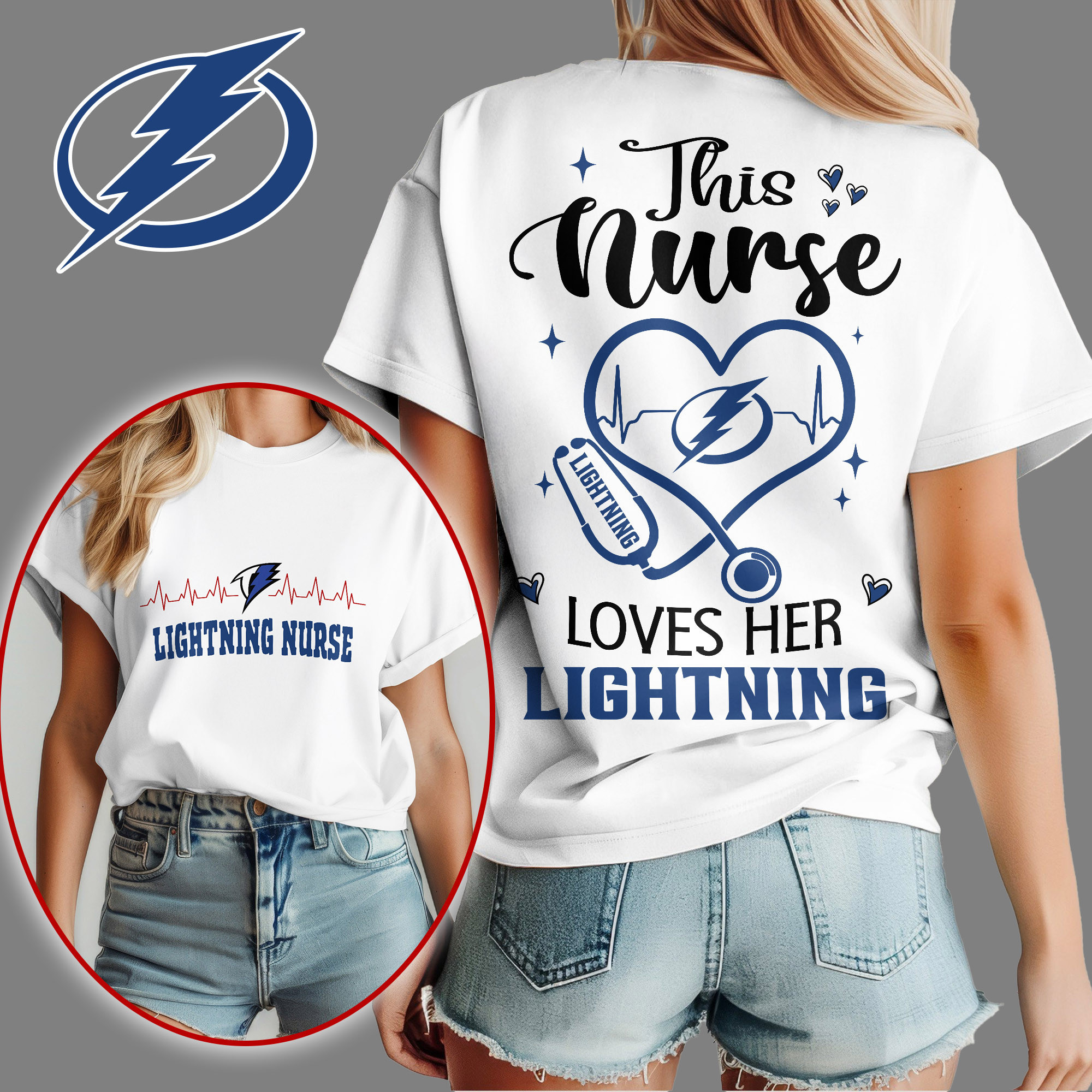 Tampa Bay Lightning | Premium NHL Nurse Appreciation Month Women's Shirt NY