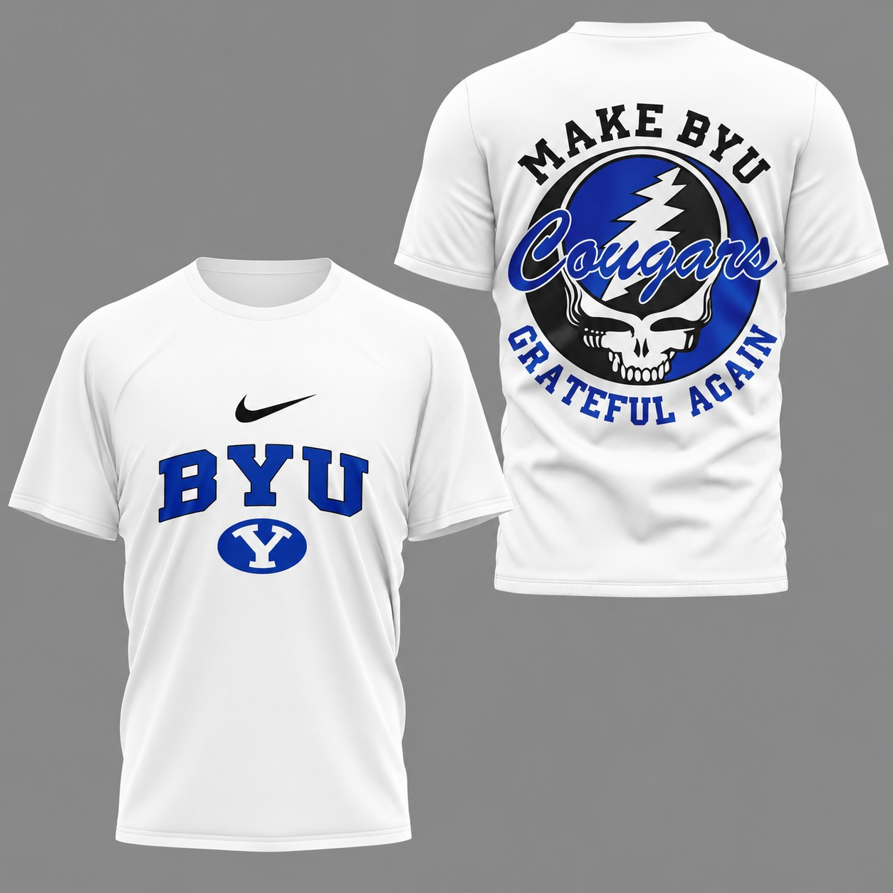 BYU Cougars | Premium NCAA Grateful Game Day 3D Shirt NY
