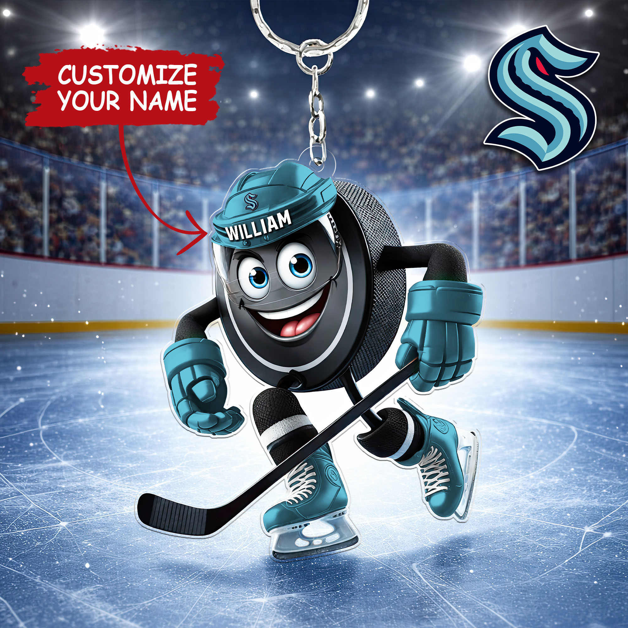 Seattle Kraken | Premium NHL Game Day Keychain NY