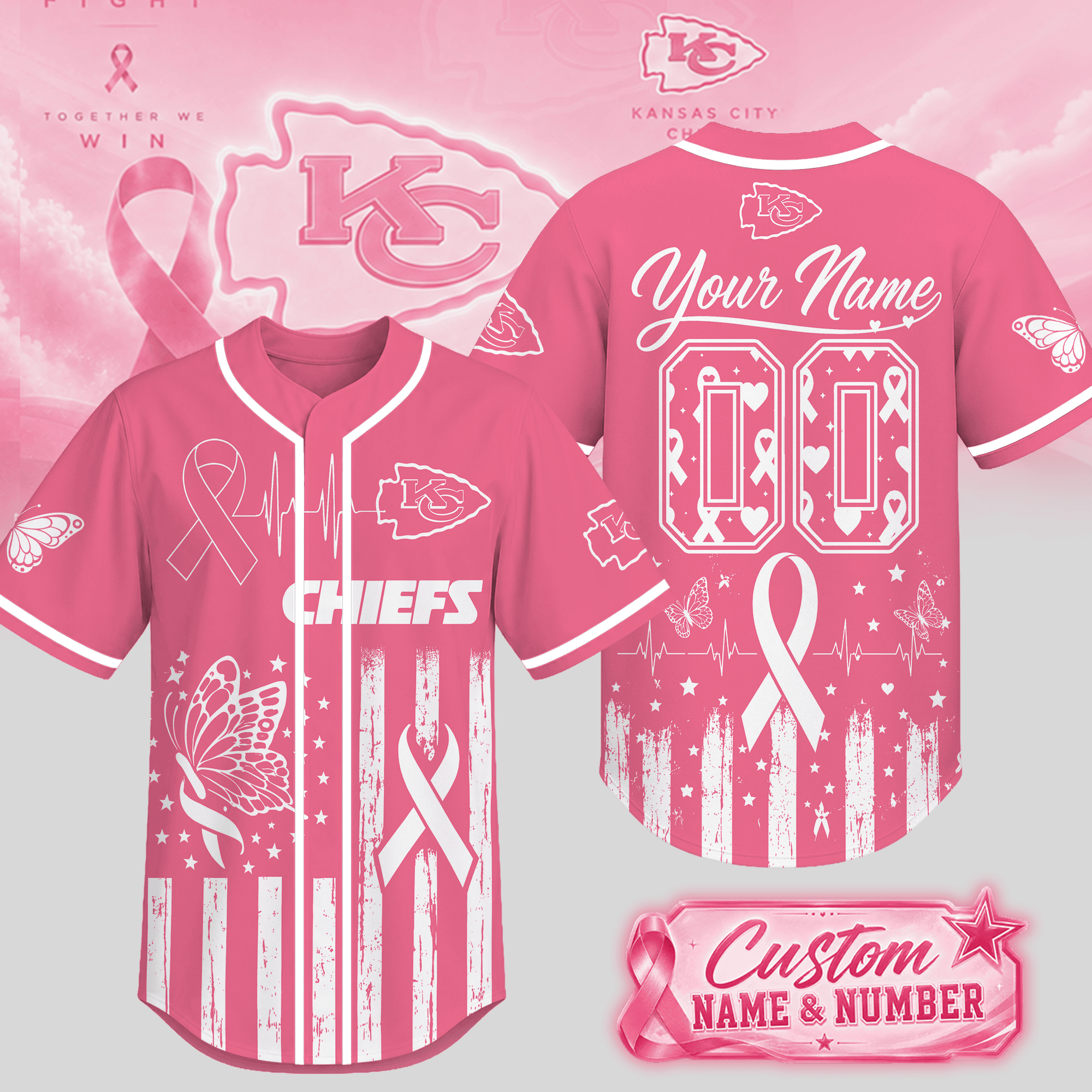Kansas City Chiefs | Premium NFL Together We Win Jersey NTH1