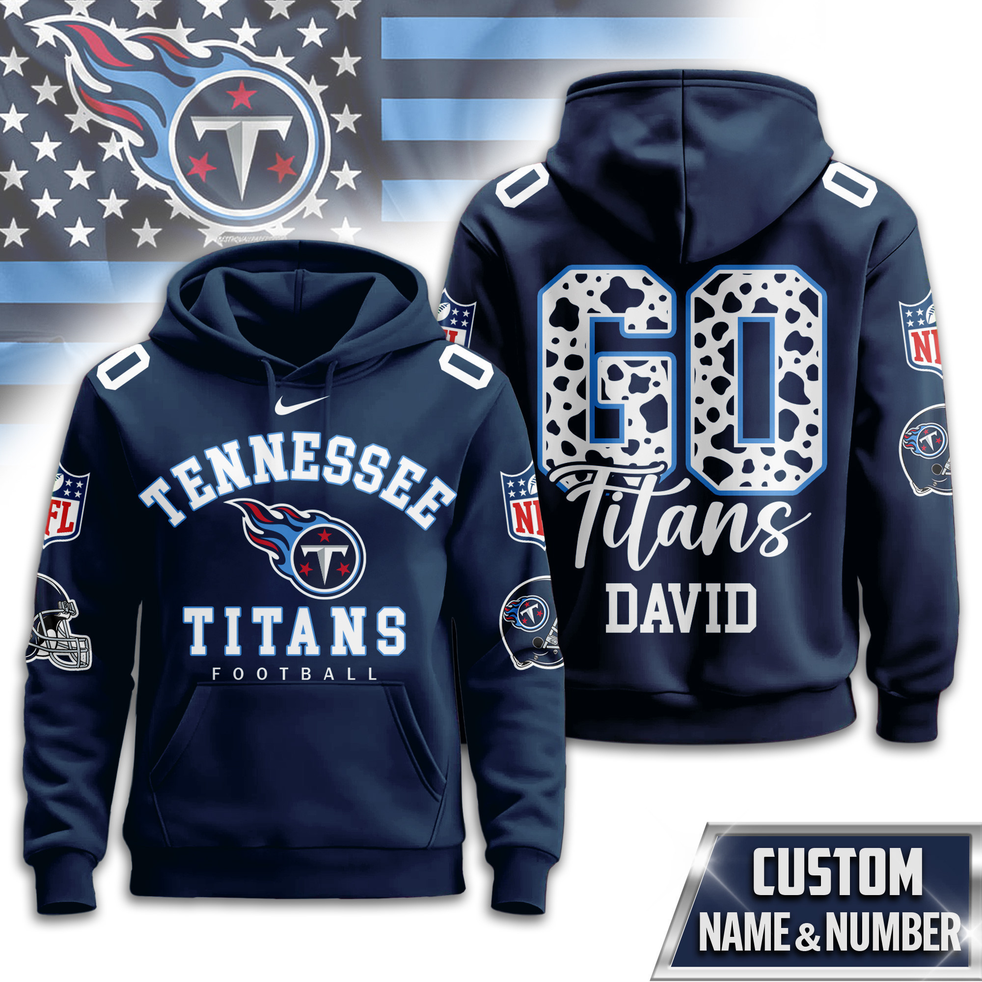 Tennessee Titans | Premium NFL Custom Game Day Hoodie TD