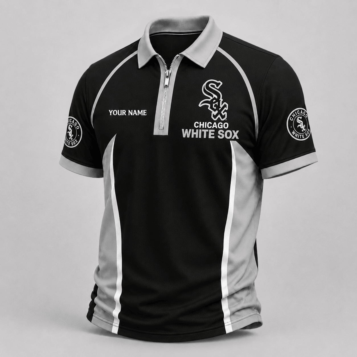 Chicago White Sox | Premium MLB Performance Zipper Polo Shirt