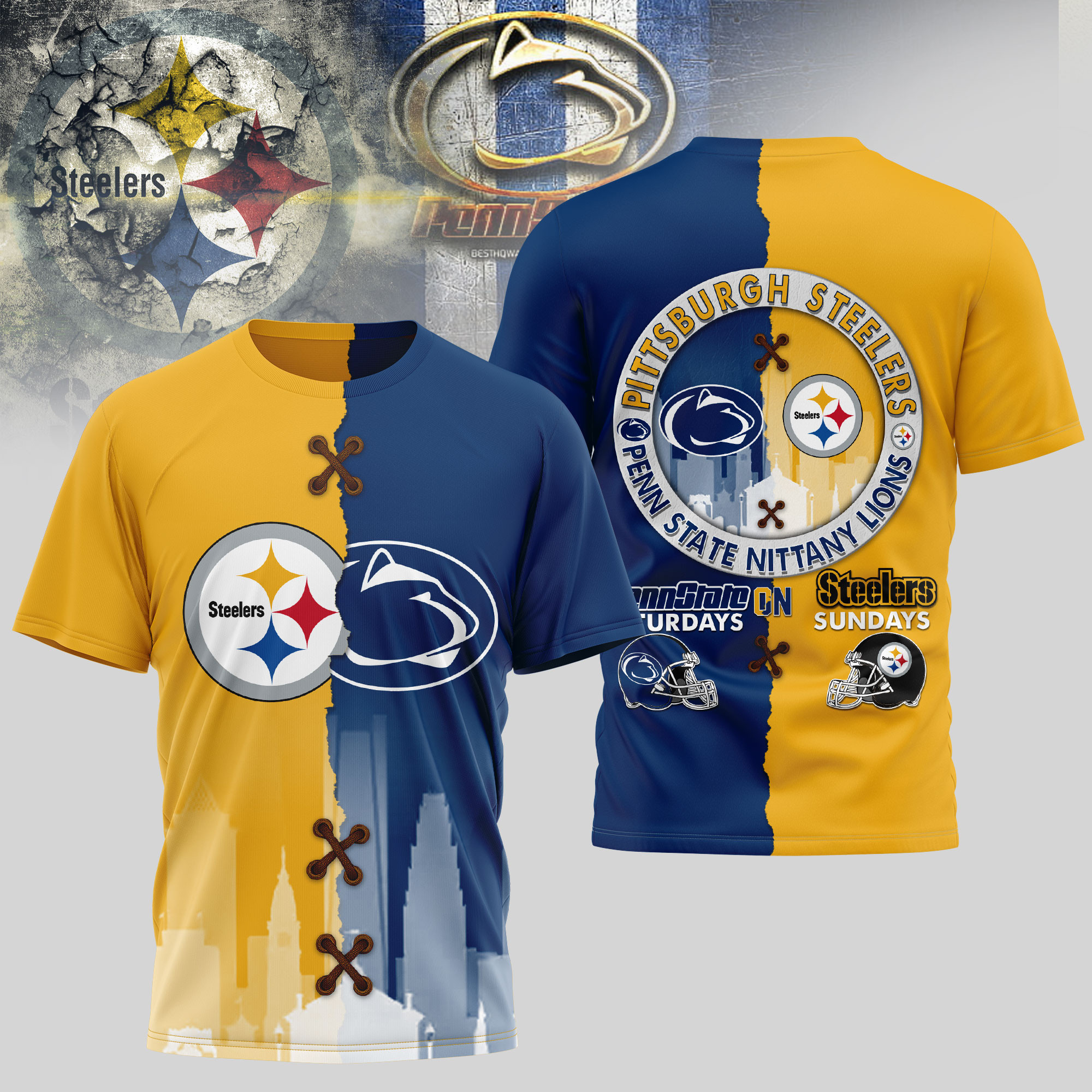Pittsburgh Steelers | Premium NFL x NCAA 3D T-shirt TD