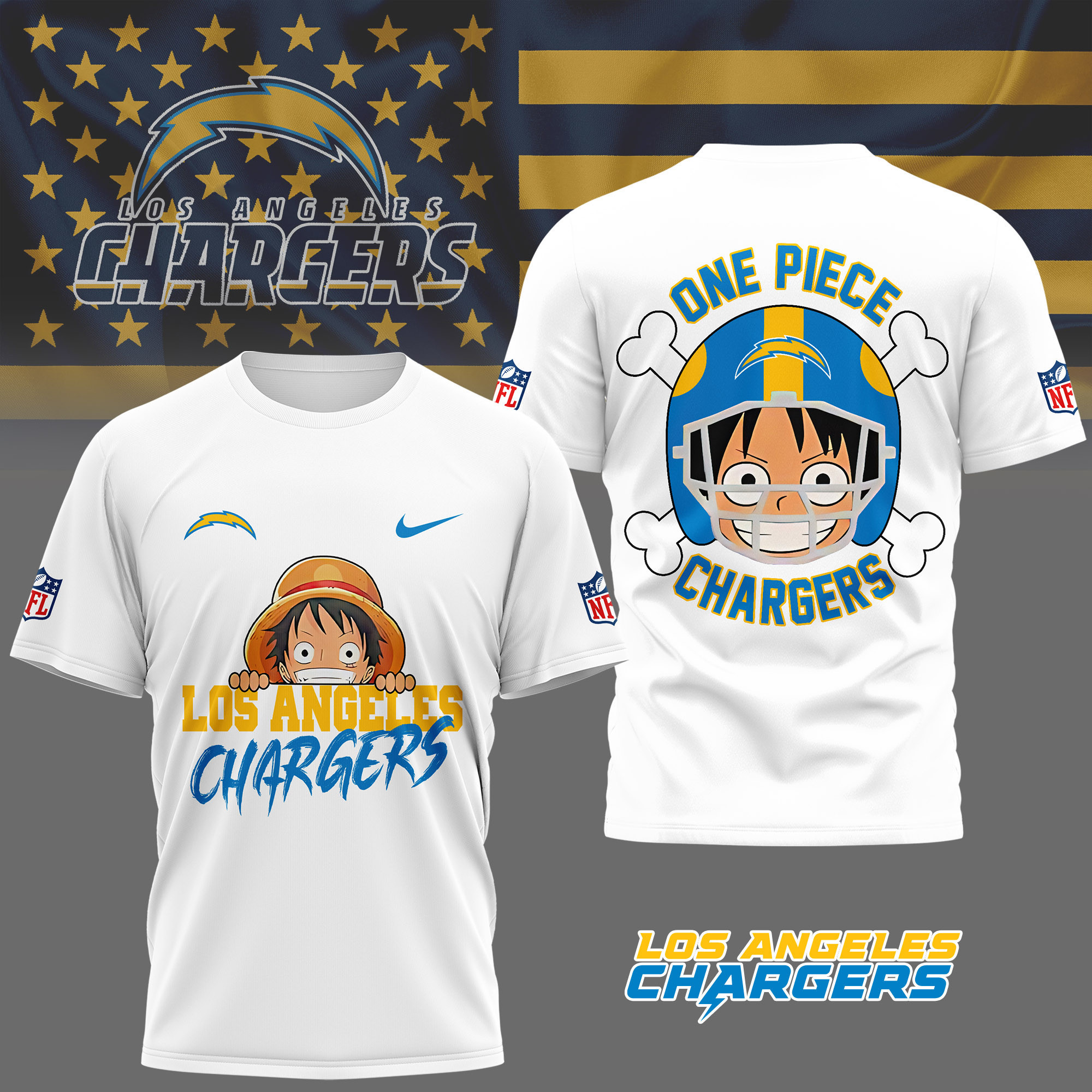 Los Angeles Chargers | Premium NFL One Piece Fan 3D Shirt NY