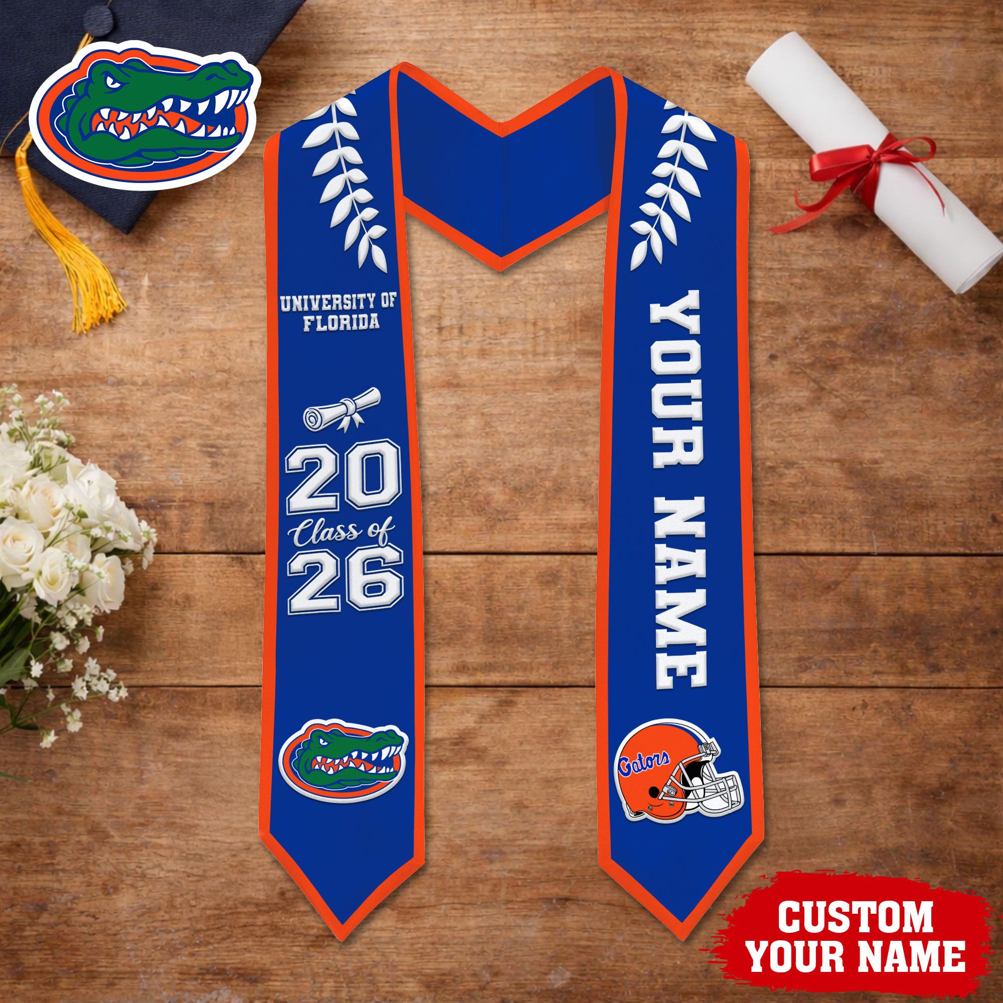 Florida Gators | Premium NCAA Graduation Stole NY