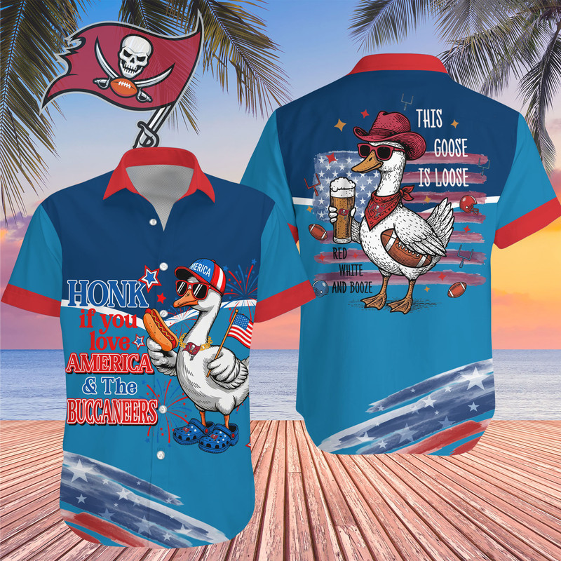 Tampa Bay Buccaneers | Premium NFL Goose Hawaiian Shirt HY