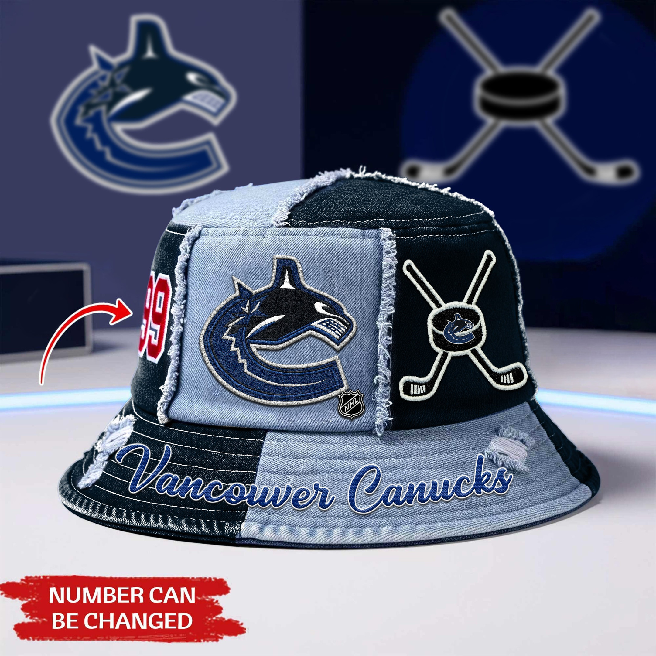 Vancouver Canucks | Premium NHL Bucket Hat TD