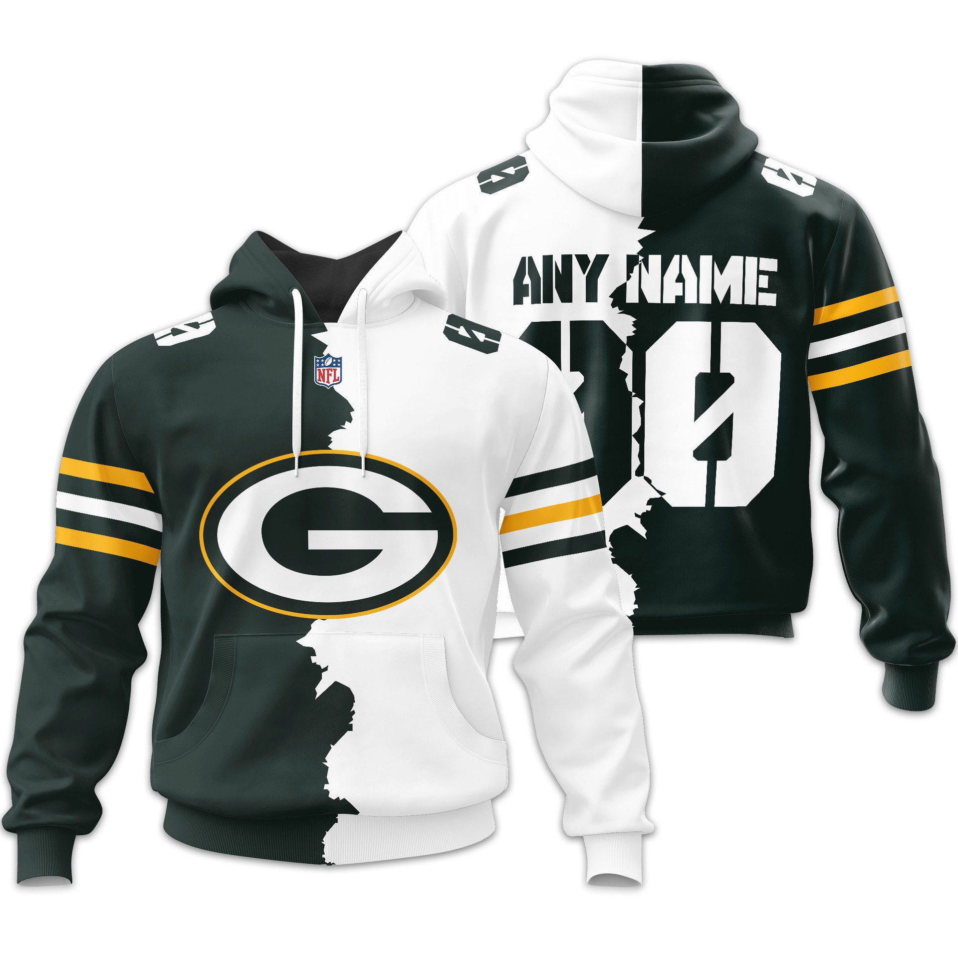 Green Bay Packers | Premium NFL Home Mix Away Hoodie TD