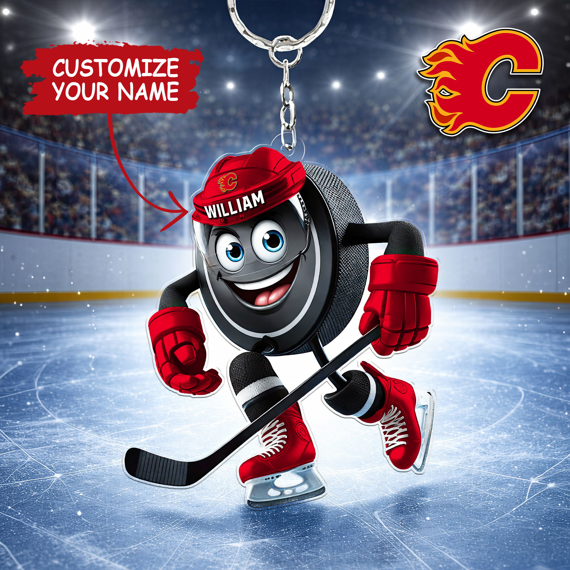 Calgary Flames | Premium NHL Game Day Keychain NY