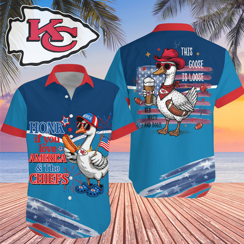 Kansas City Chiefs | Premium NFL Goose Hawaiian Shirt HY