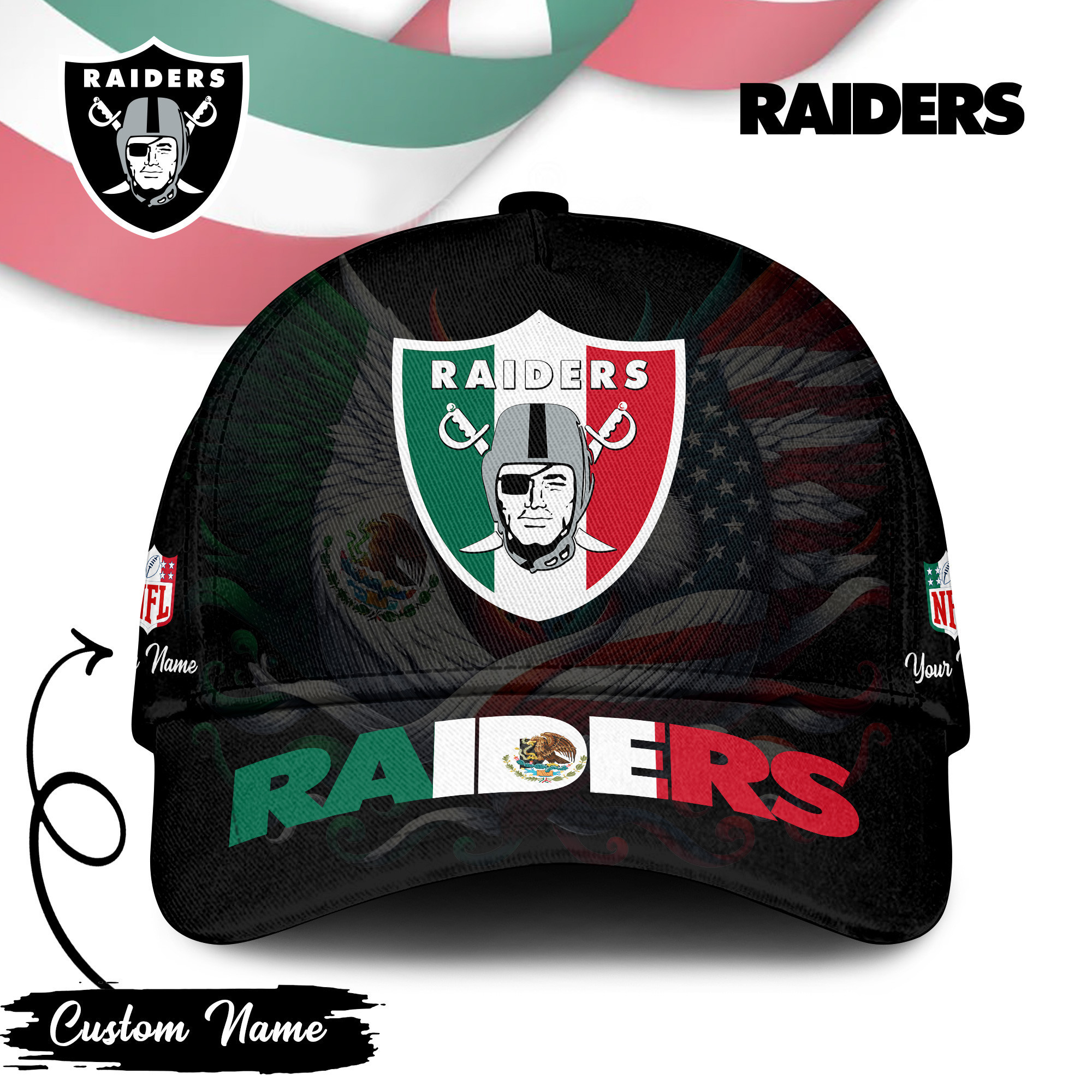 Las Vegas Raiders | PREMIUM CLASSIC CAP NFL MEXICAN TD