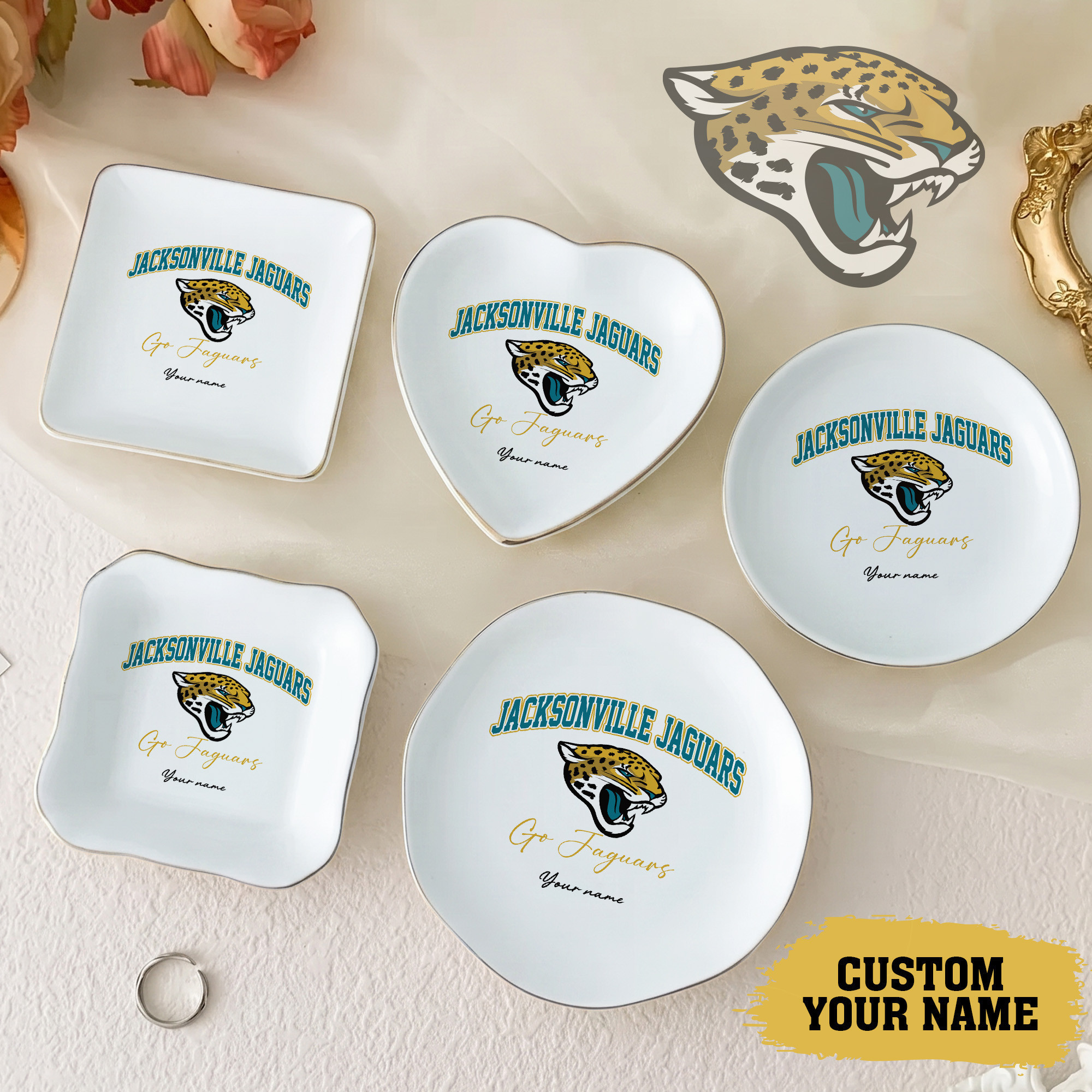 Jacksonville Jaguars | Premium NFL Game Day Jewelry Dish NY