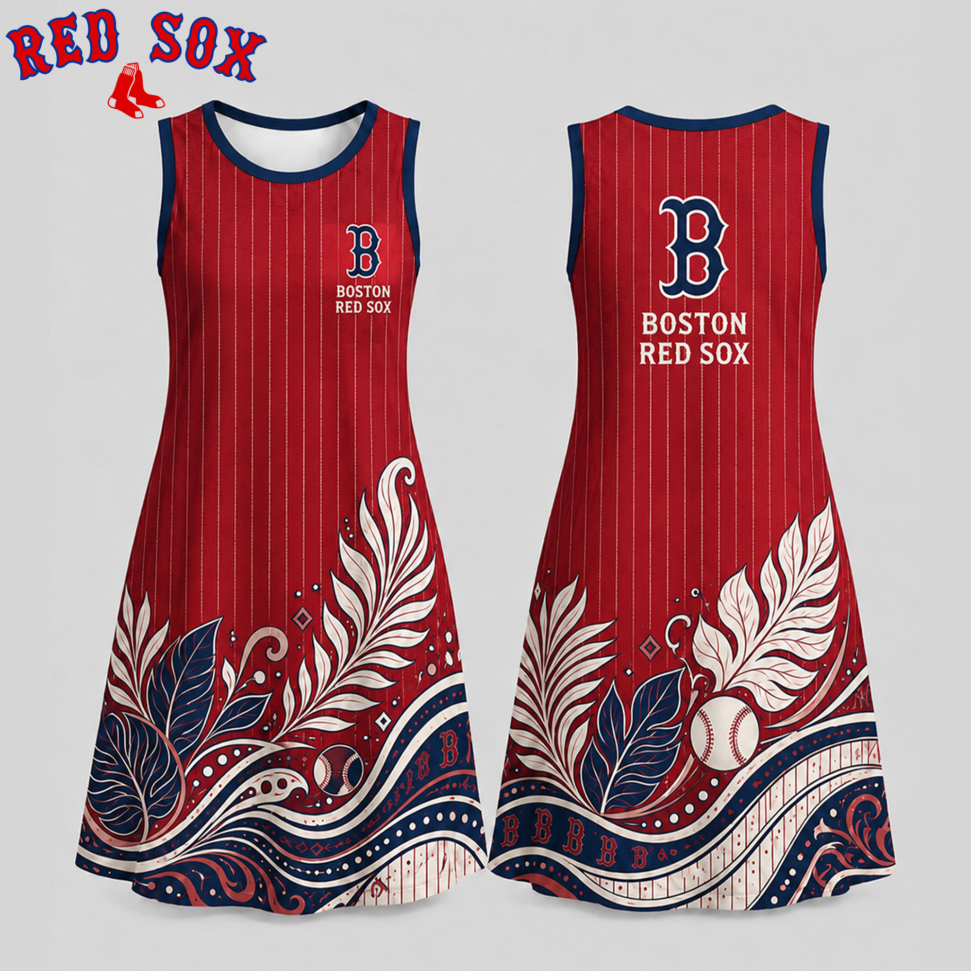 Boston Red Sox | Premium MLB Floral Dress TD