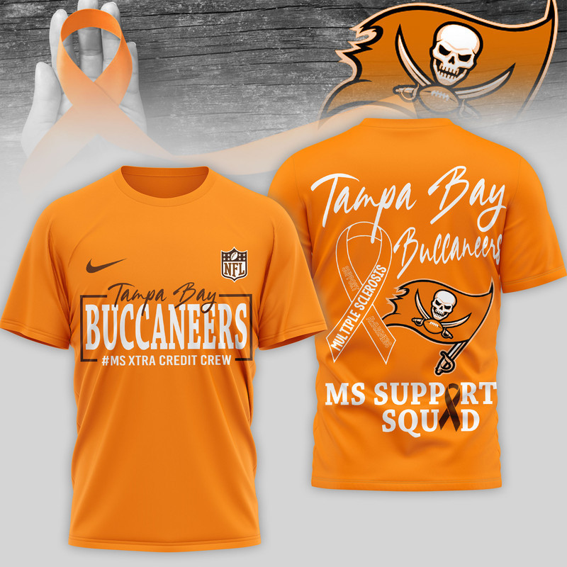 Tampa Bay Buccaneers | Premium NFL MS Support 3D T-Shirt HY