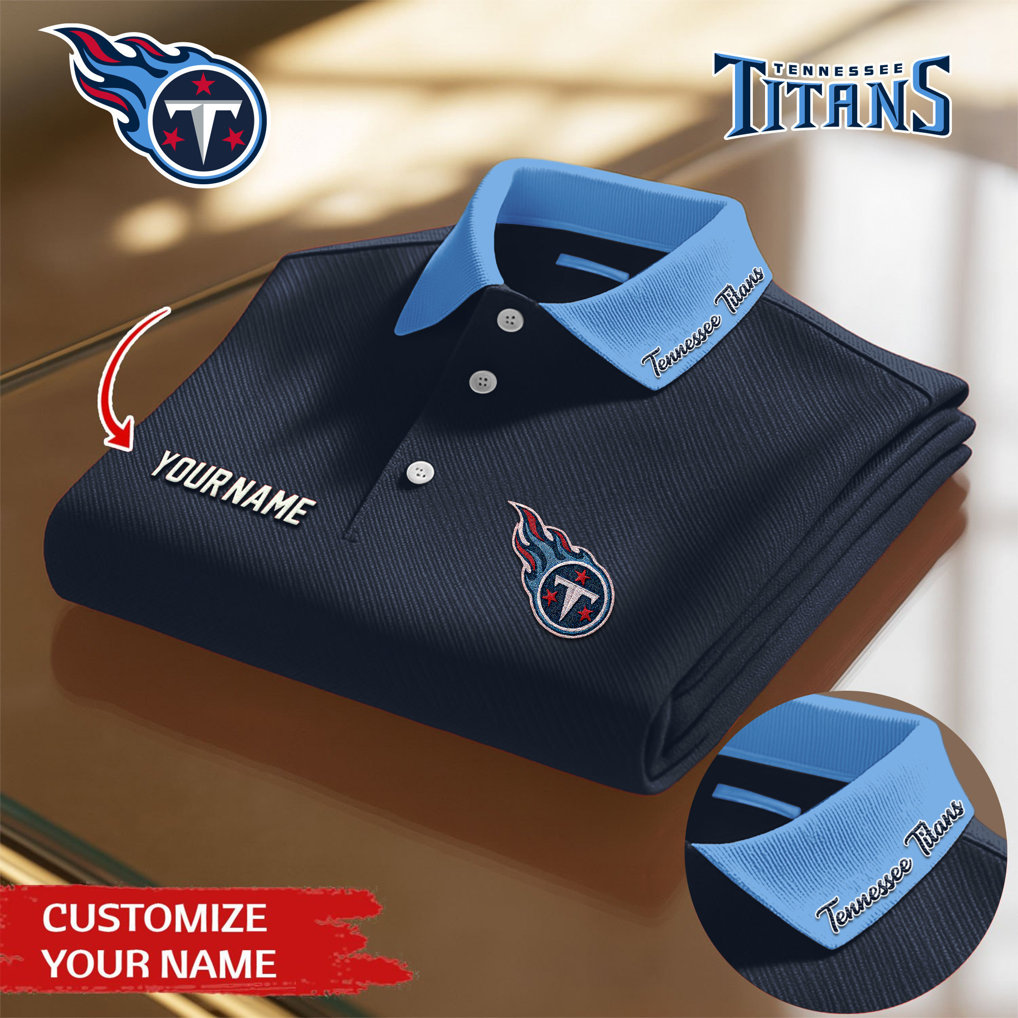 Tennessee Titans | Premium NFL Polo Shirt TD