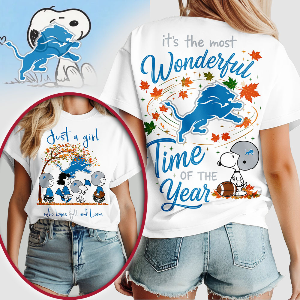 Detroit Lions | Premium NFL Fall Wonderful Time of the Year 3D Shirt NTH1