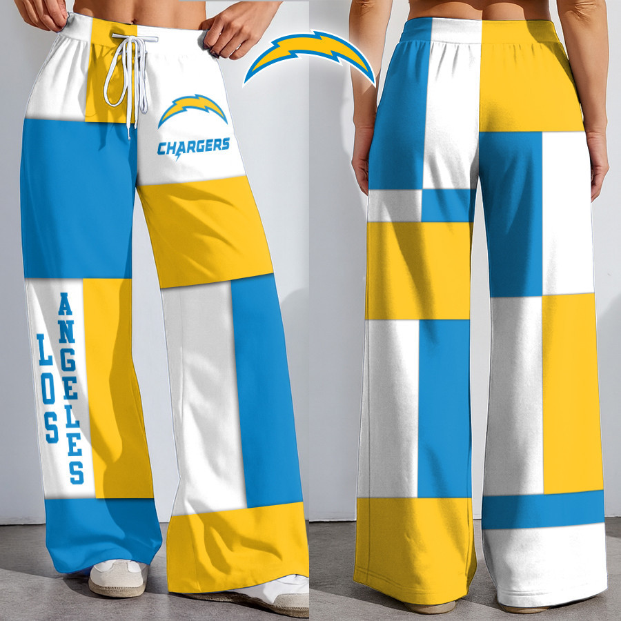 Los Angeles Chargers | Premium NFL Color Block Football High-Stretch Casual Pants HI