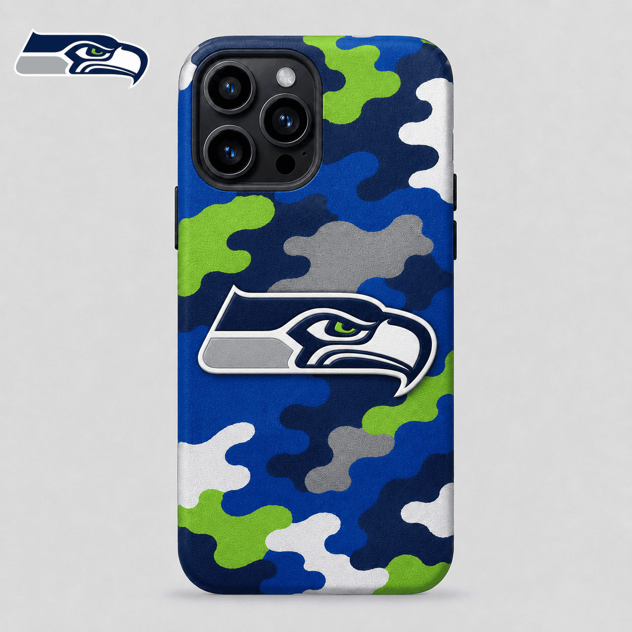 Seattle Seahawks| Premium NFL Camo Game Day Phone Case NY