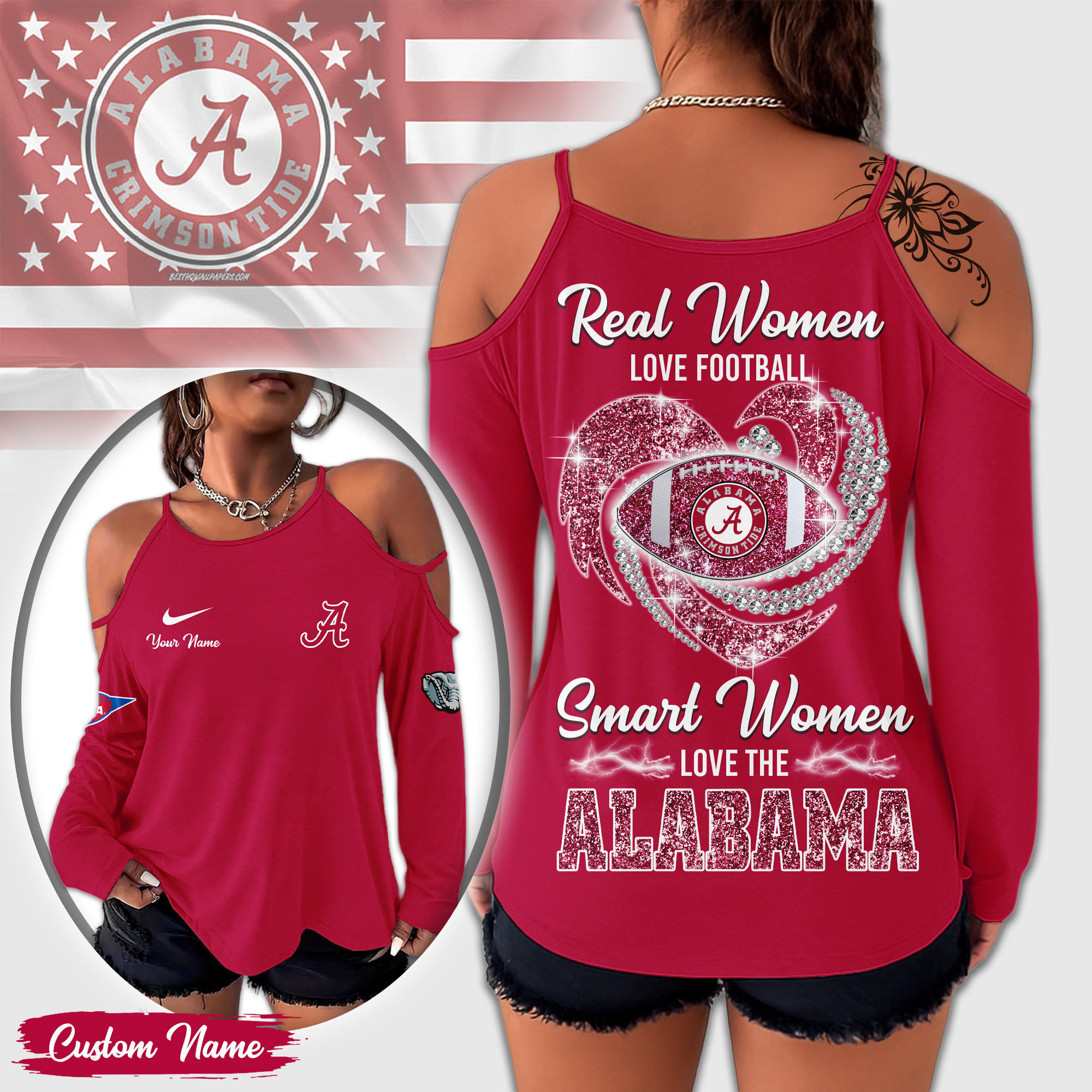 Alabama Crimson Tide | Premium NCAA Lady Tshirt TD