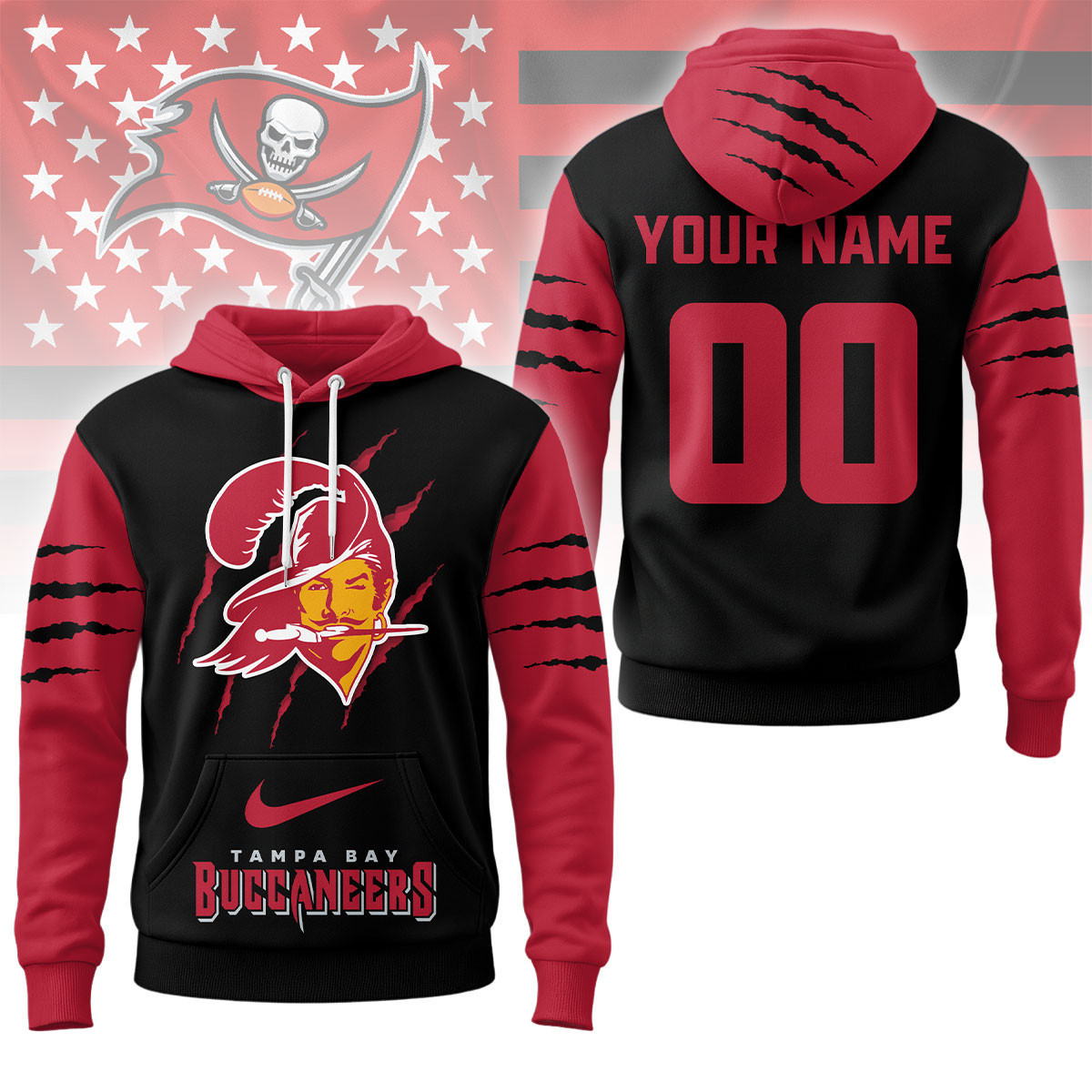 Tampa Bay Buccaneers | Premium NFL Fan Pride Claw Hoodie NY