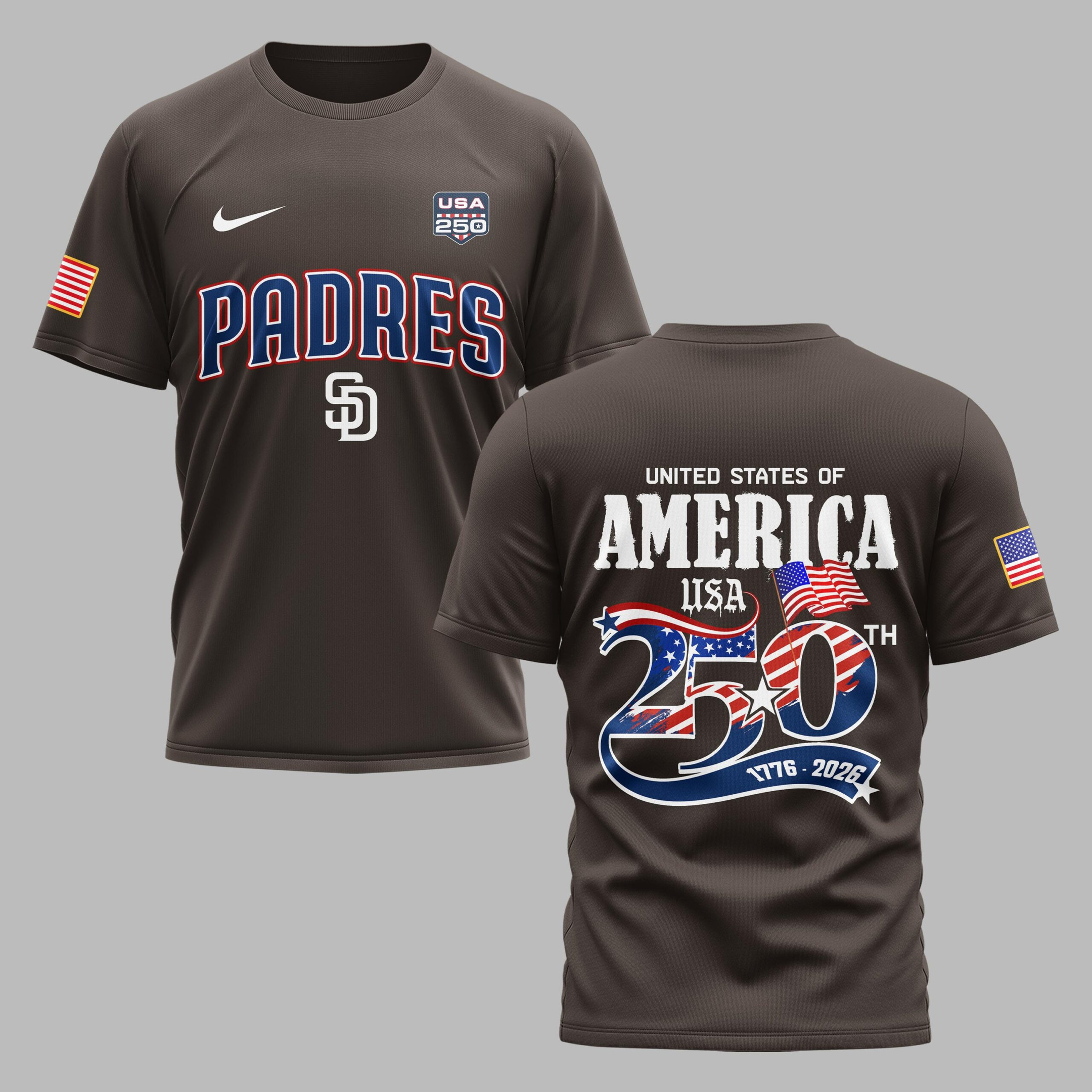 San Diego Padres X 250 Years Of Freedom Premium T Shirt