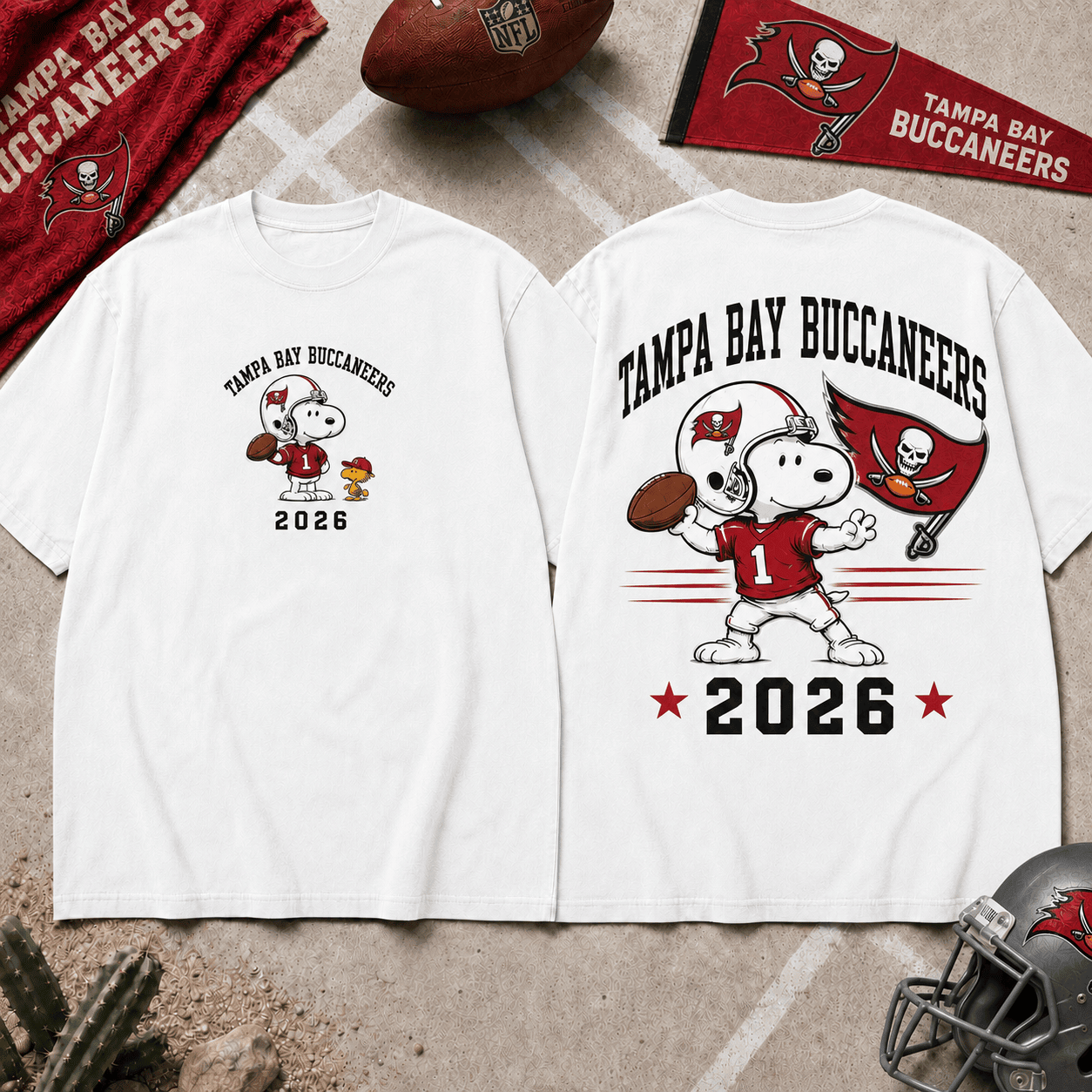 Tampa Bay Buccaneers | Premium Snoopy NFL Football 2026 3D Shirt For Football Fans NNK
