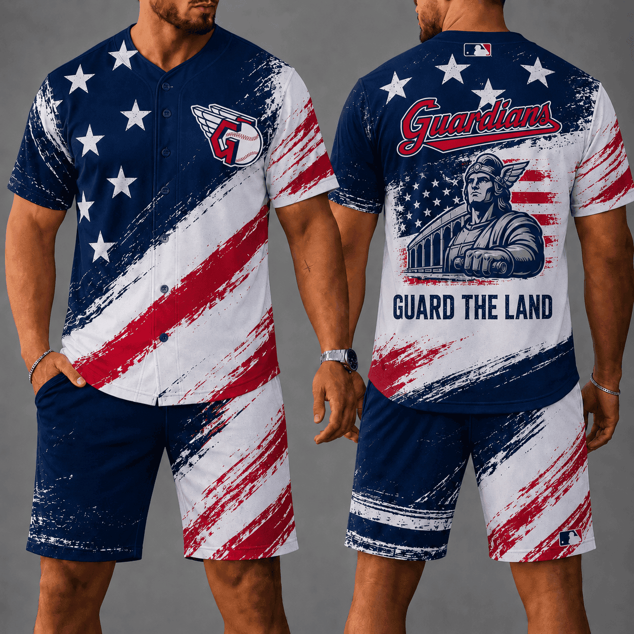 Cleveland Guardians | Premium MLB Star Spirit Jersey Shorts Set