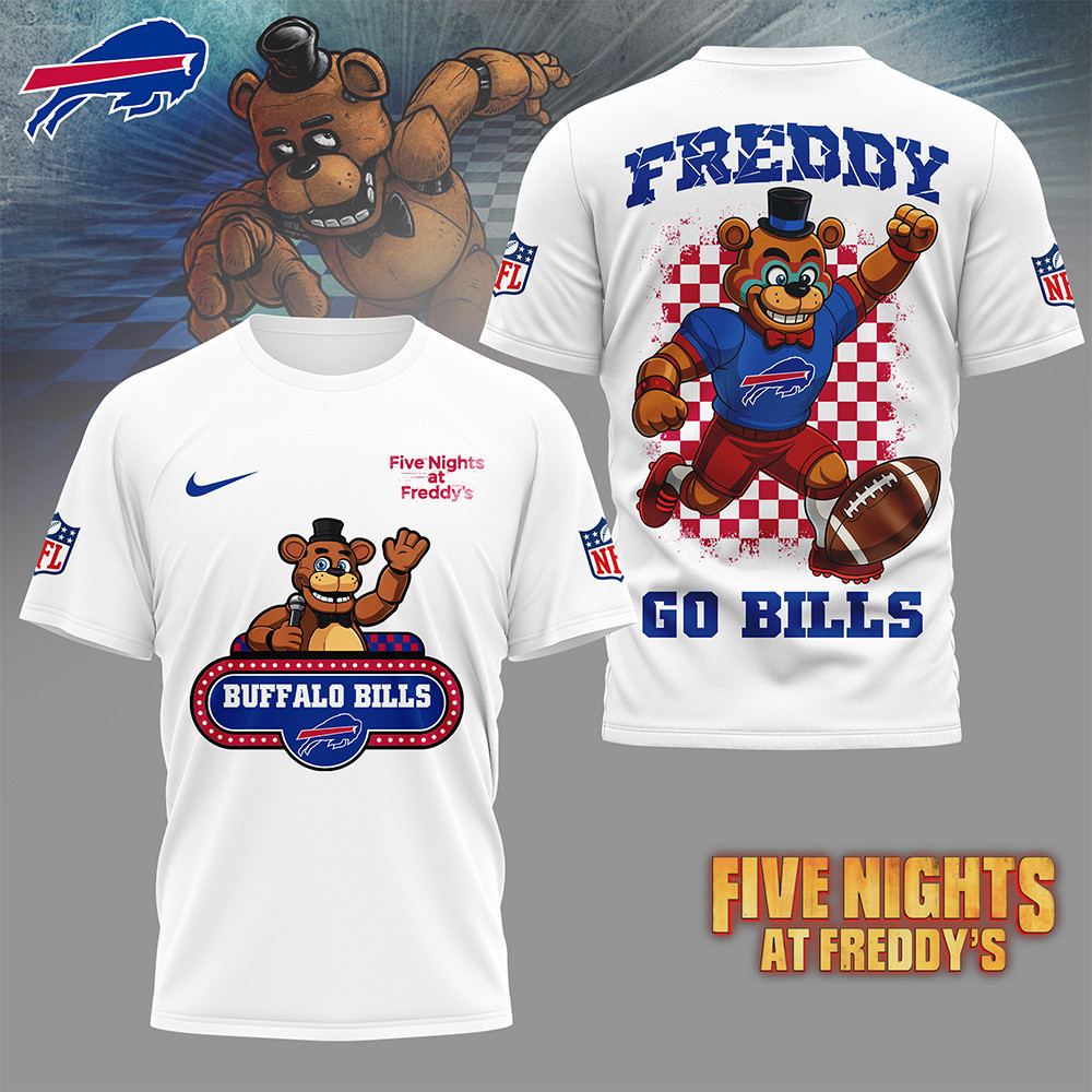 Buffalo Bills | Premium NFL Five Nights at Freddy's 3D Shirt HI