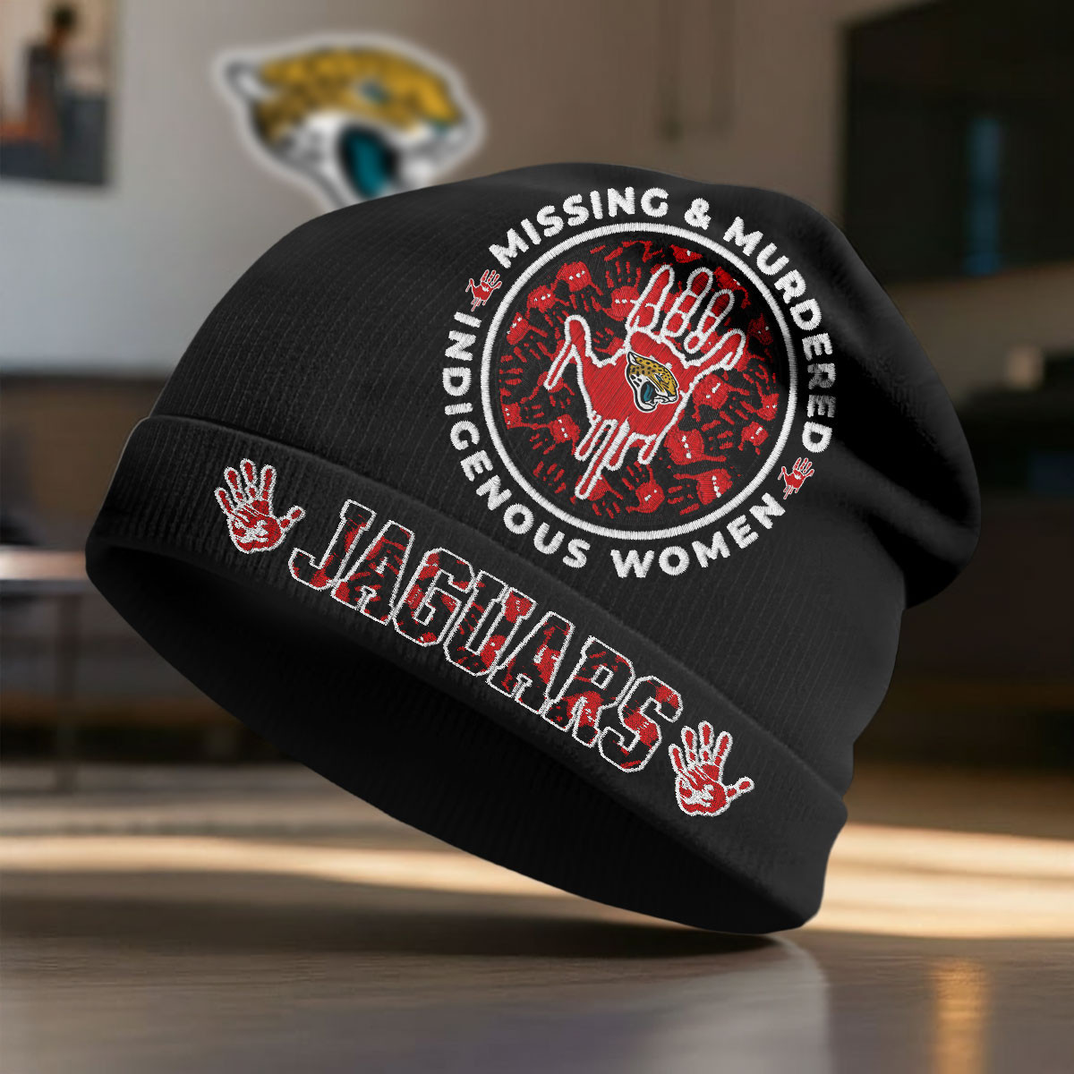 Jacksonville Jaguars | Premium NFL MMIW Awareness Beanie Hat NY