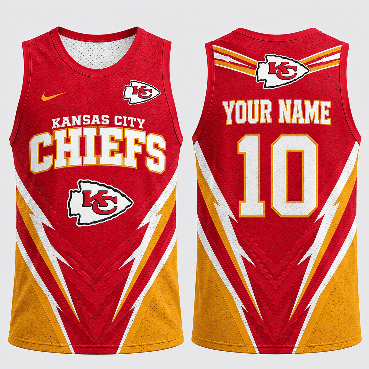 Kansas City Chiefs | Premium NFL Personalized Name Number Fan Pride Tank Top TD