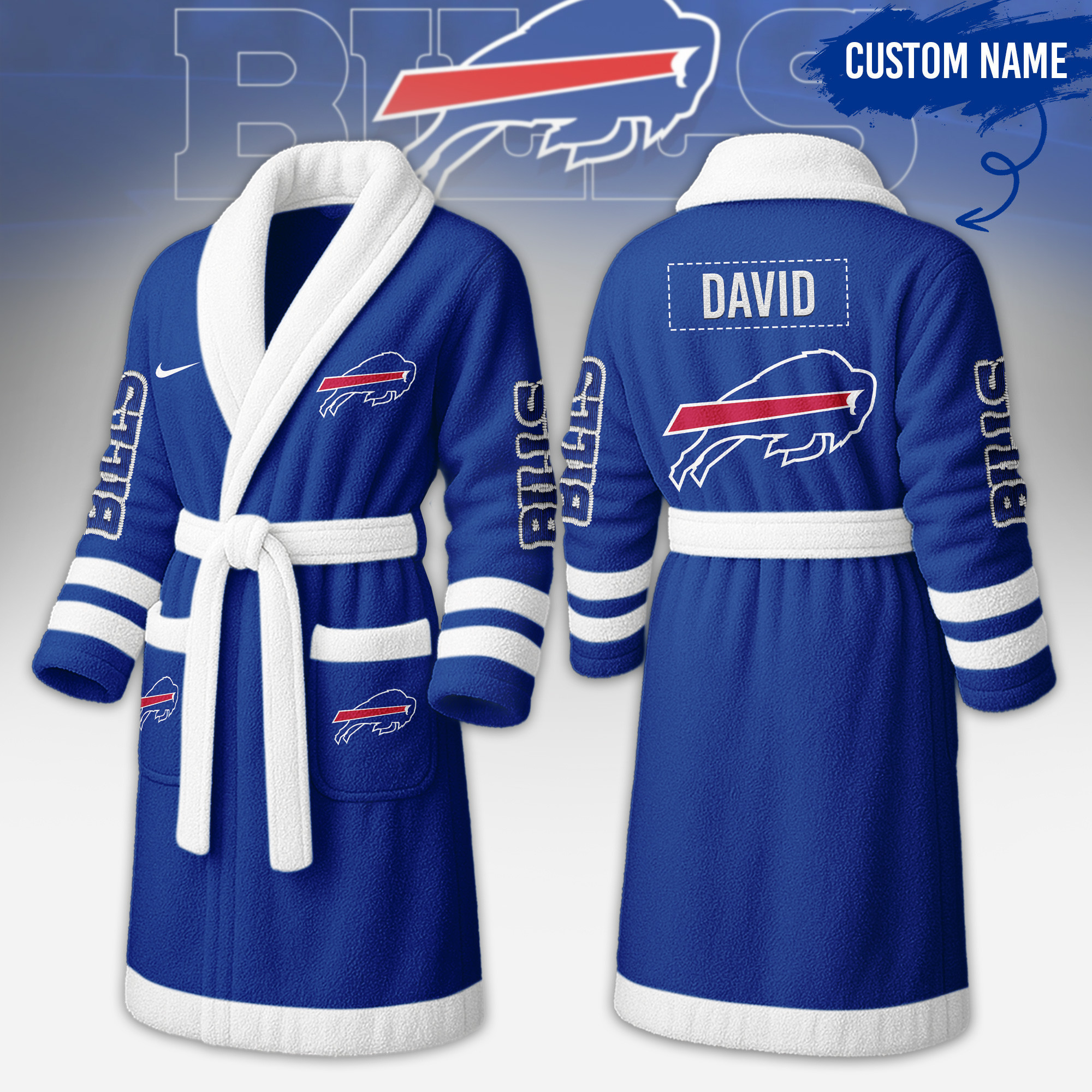 Buffalo Bills | Premium NFL Fleece Bathrobe TD