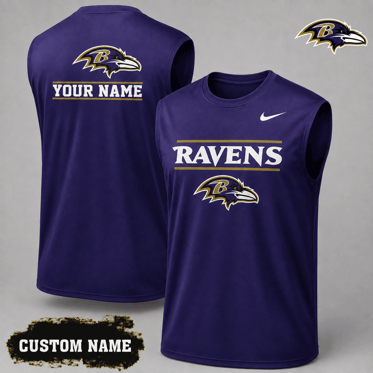 Baltimore Ravens| Premium NFL Personalized Game Ready Tank Top NY