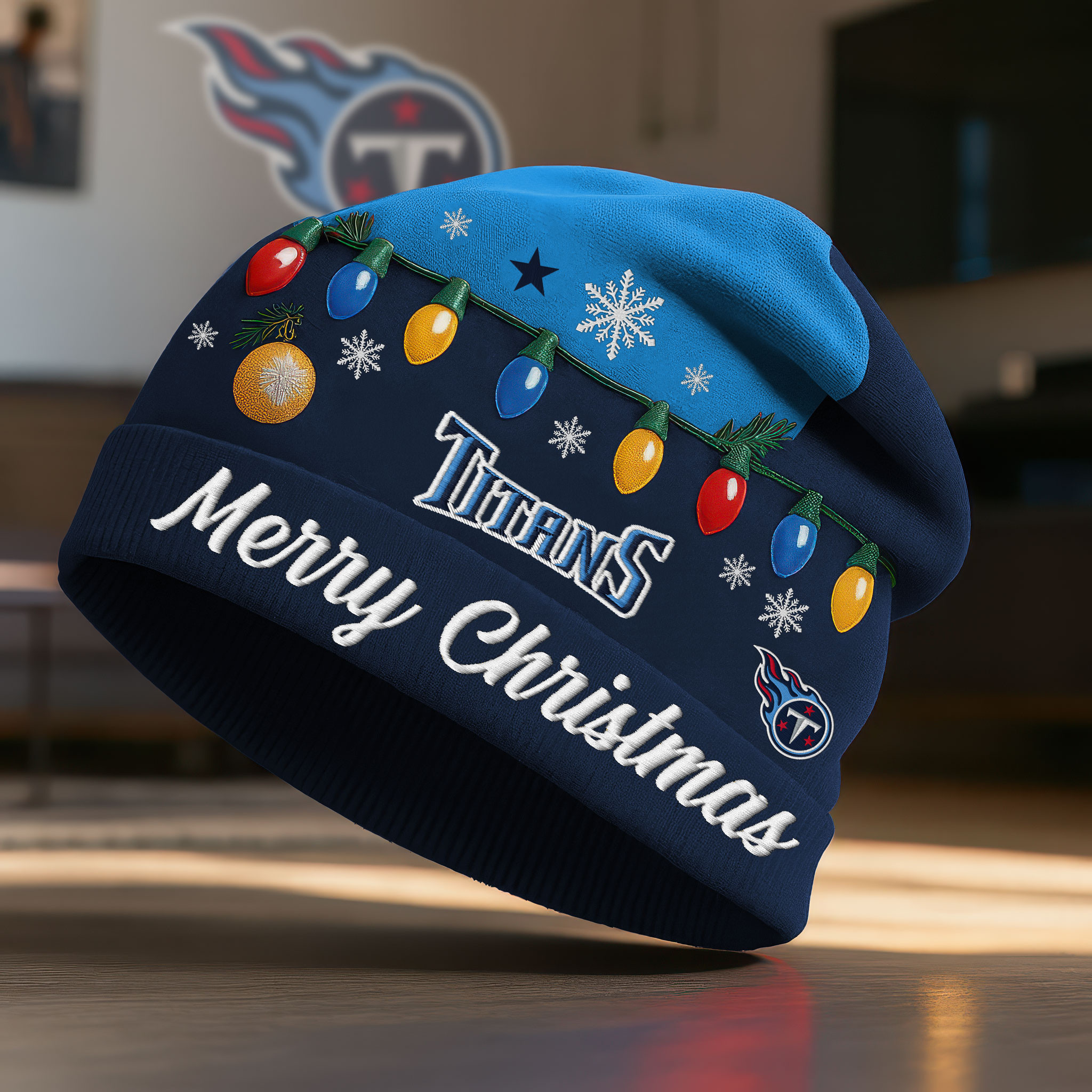 Tennessee Titans | Premium NFL Christmas Beanie Hat NY
