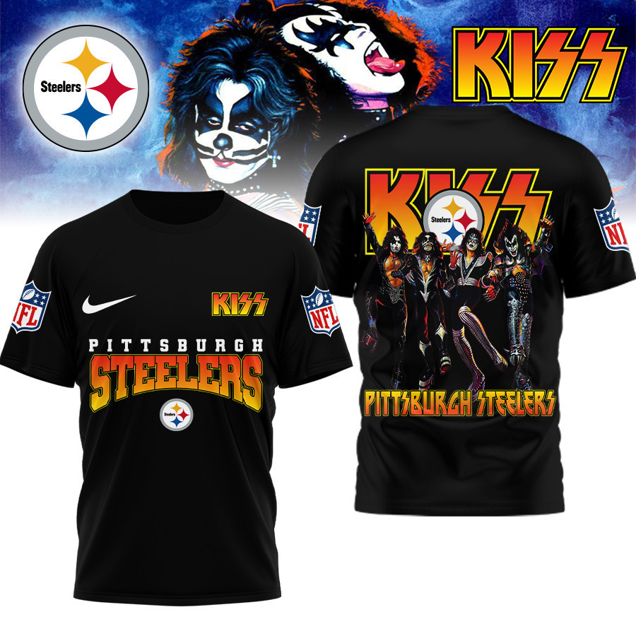 Pittsburgh Steelers | Premium NFL Kiss Band 3D Shirt TD