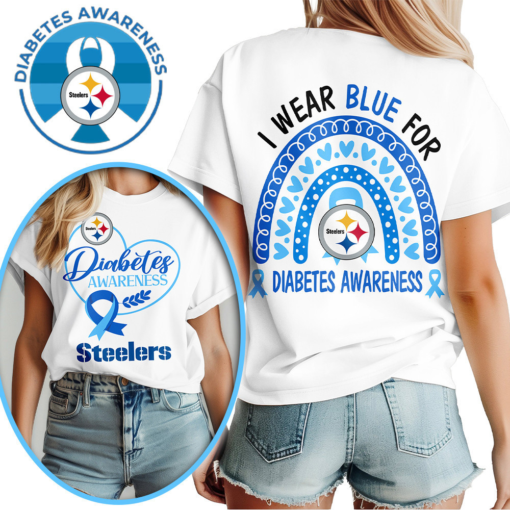 Pittsburgh Steelers | Premium NFL Diabetes Awareness 3D Shirt HI