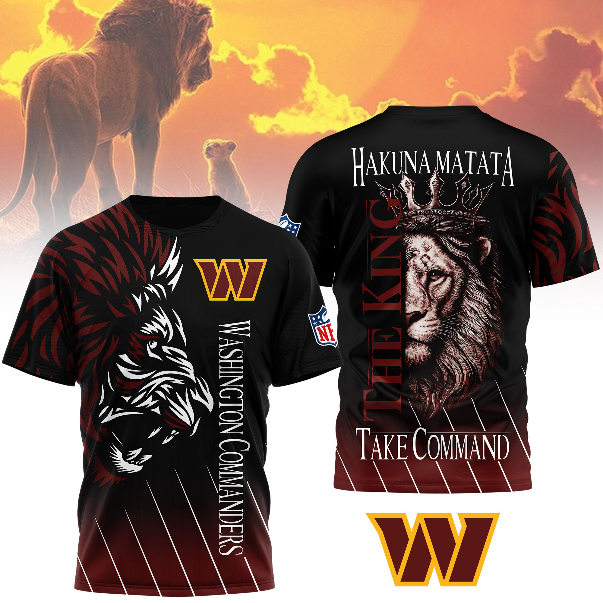 Washington Commanders | Premium NFL The Lion King Fan Shirt NY