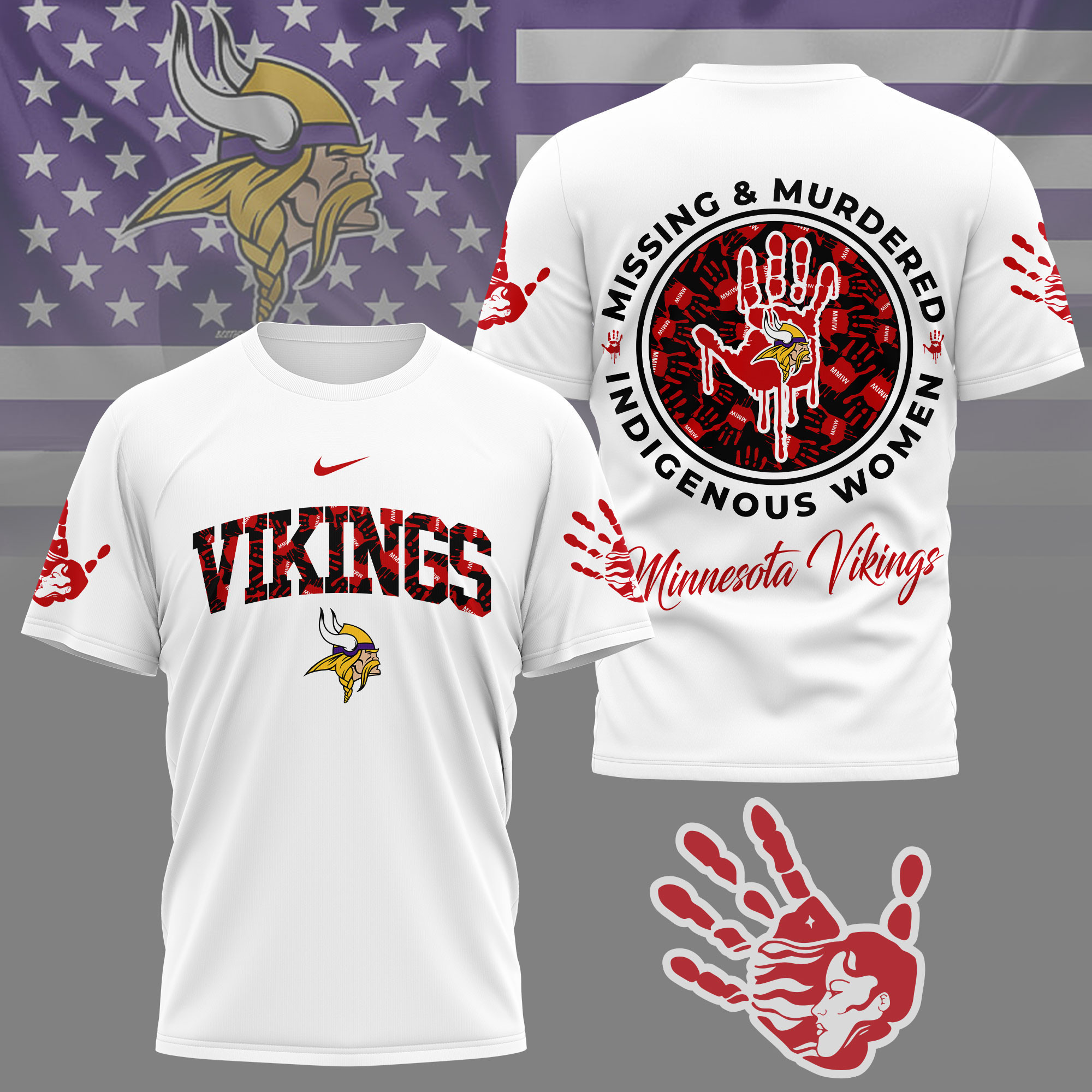 Minnesota Vikings | Premium NFL MMIW Awareness Shirt NY