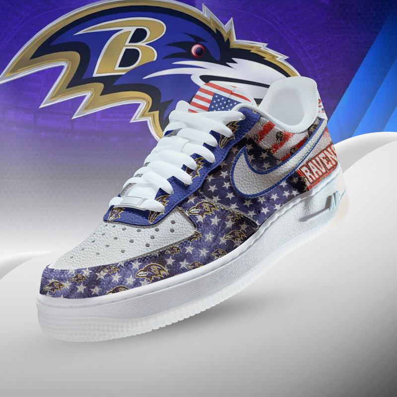 Baltimore Ravens | Premium NFL 250 Years Of America AF1 Shoes HY