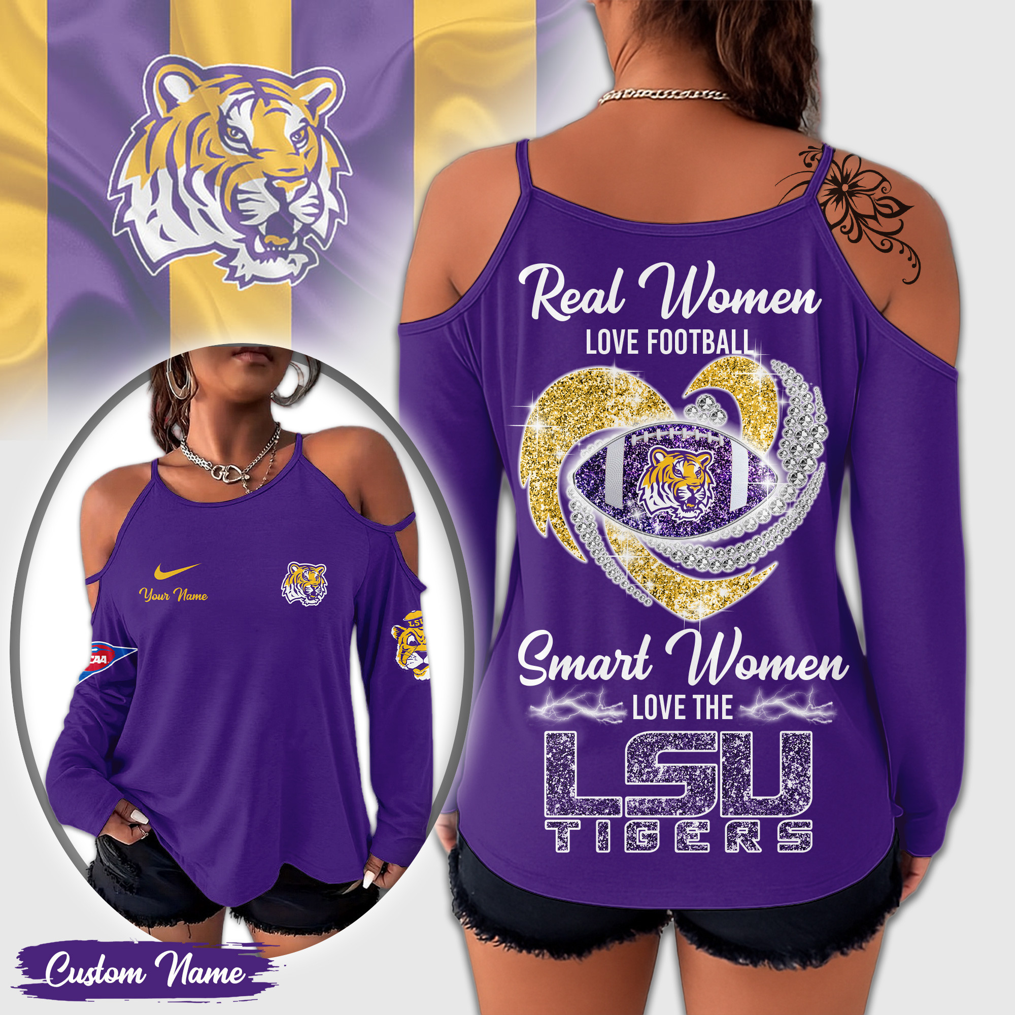 LSU Tigers | Premium NCAA Lady Tshirt TD