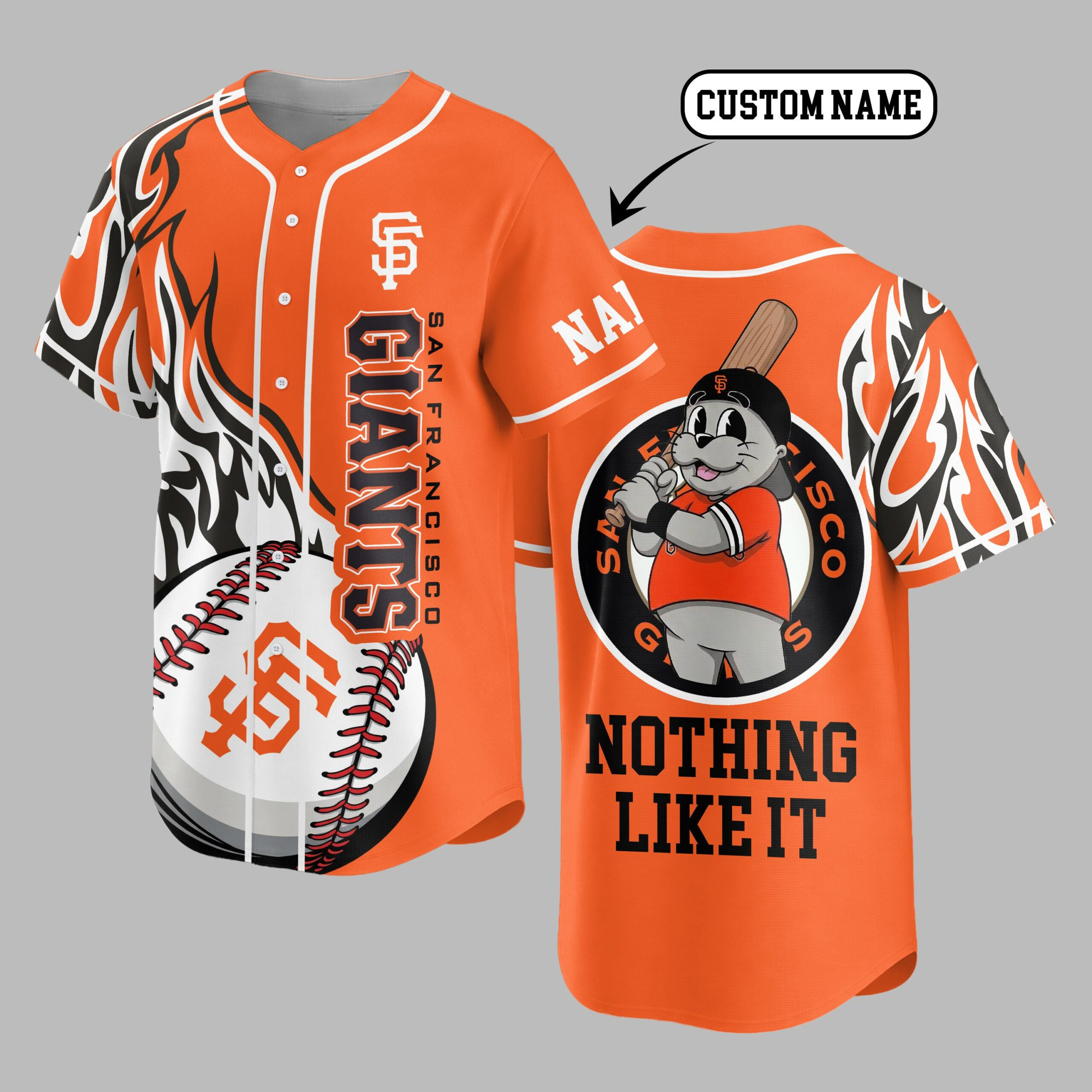 San Francisco Giants | Premium MLB Flame Spirit Baseball Jersey