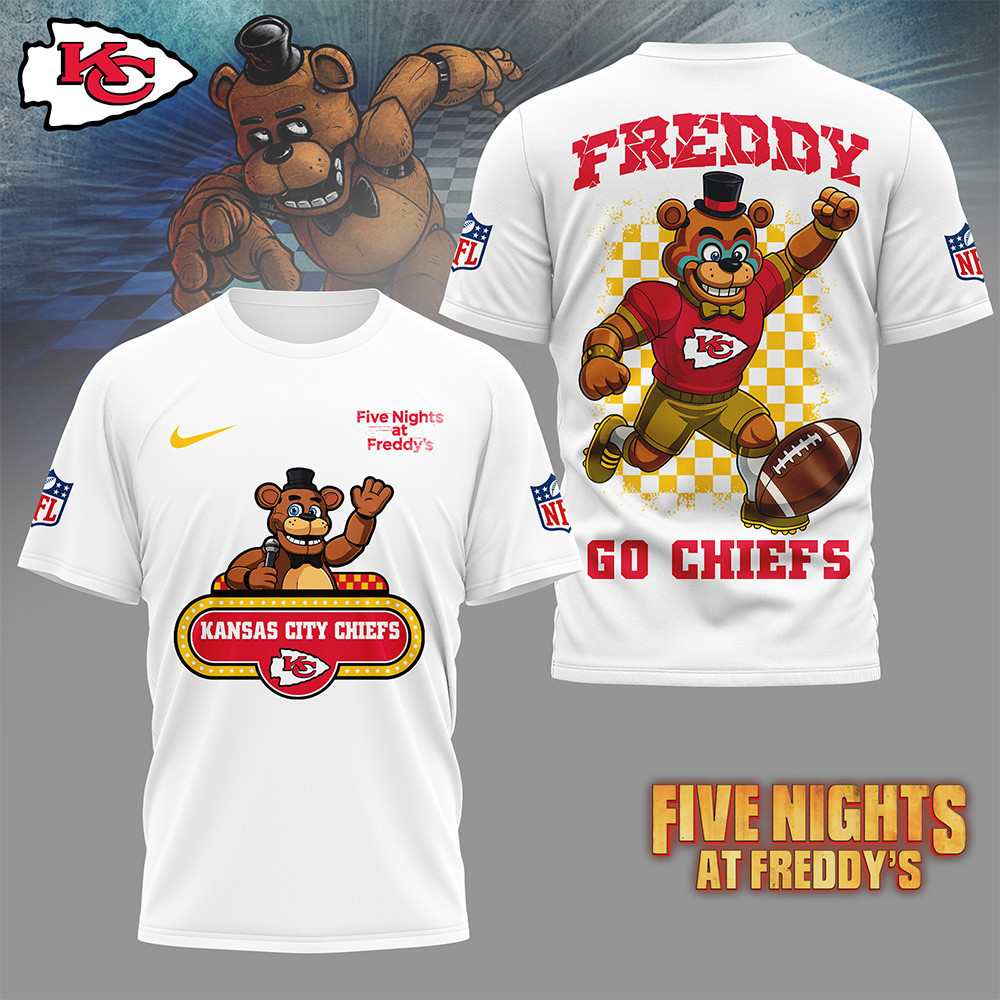Kansas City Chiefs | Premium NFL Five Nights at Freddy's 3D Shirt HI